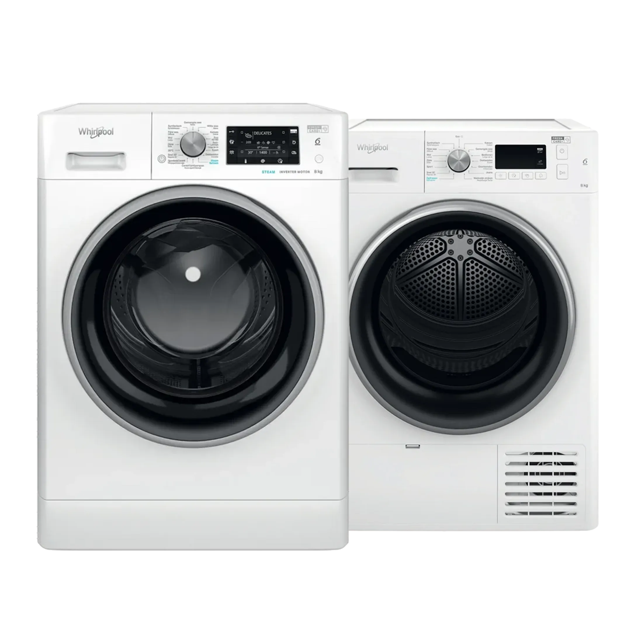 Bundel - Droogkast FFT M11 8X2BS BE R + Wasmachine FFD 8489E BSV BE