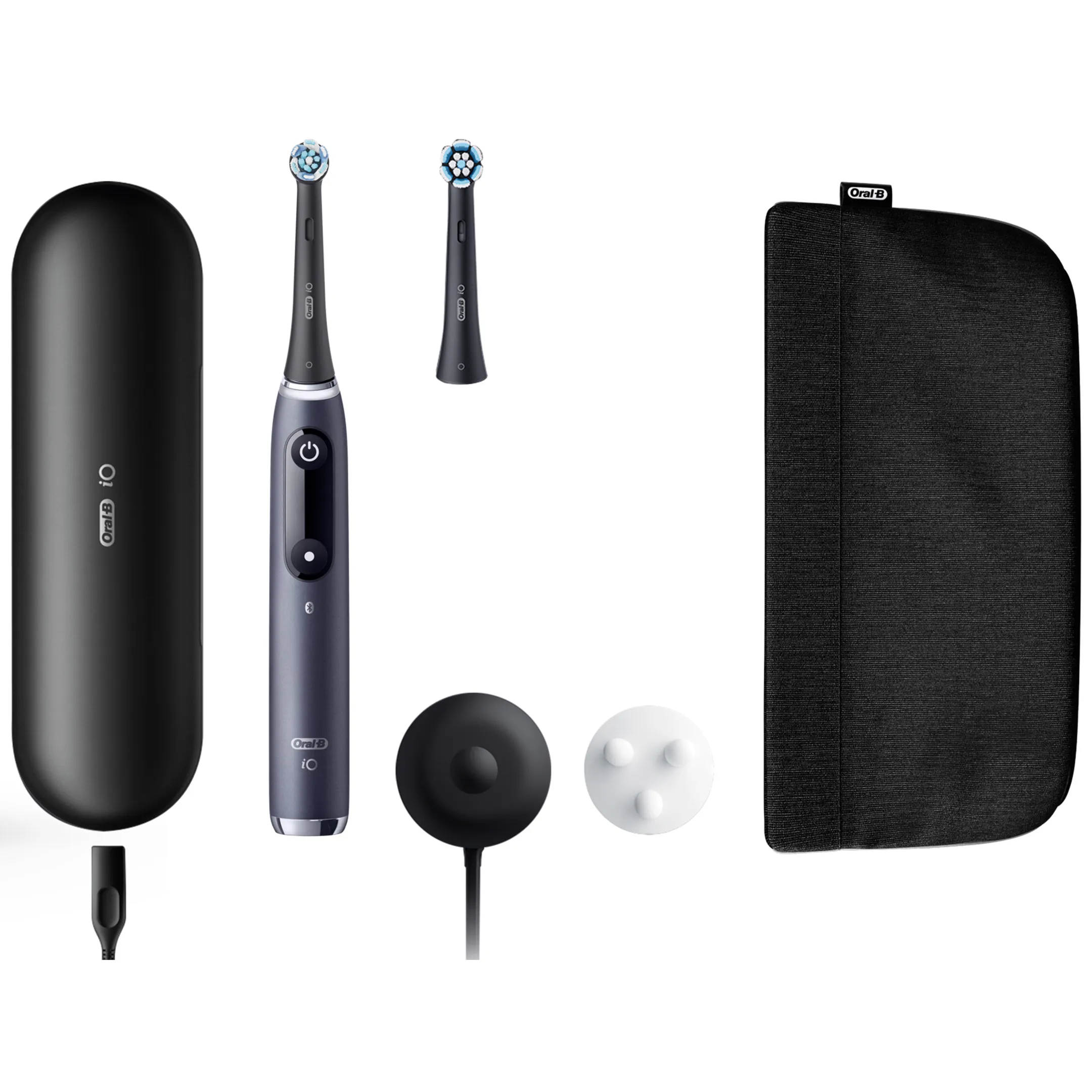 Brosse à dents électrique iO9S noir onyx (+1brossette) + Soft Pouch