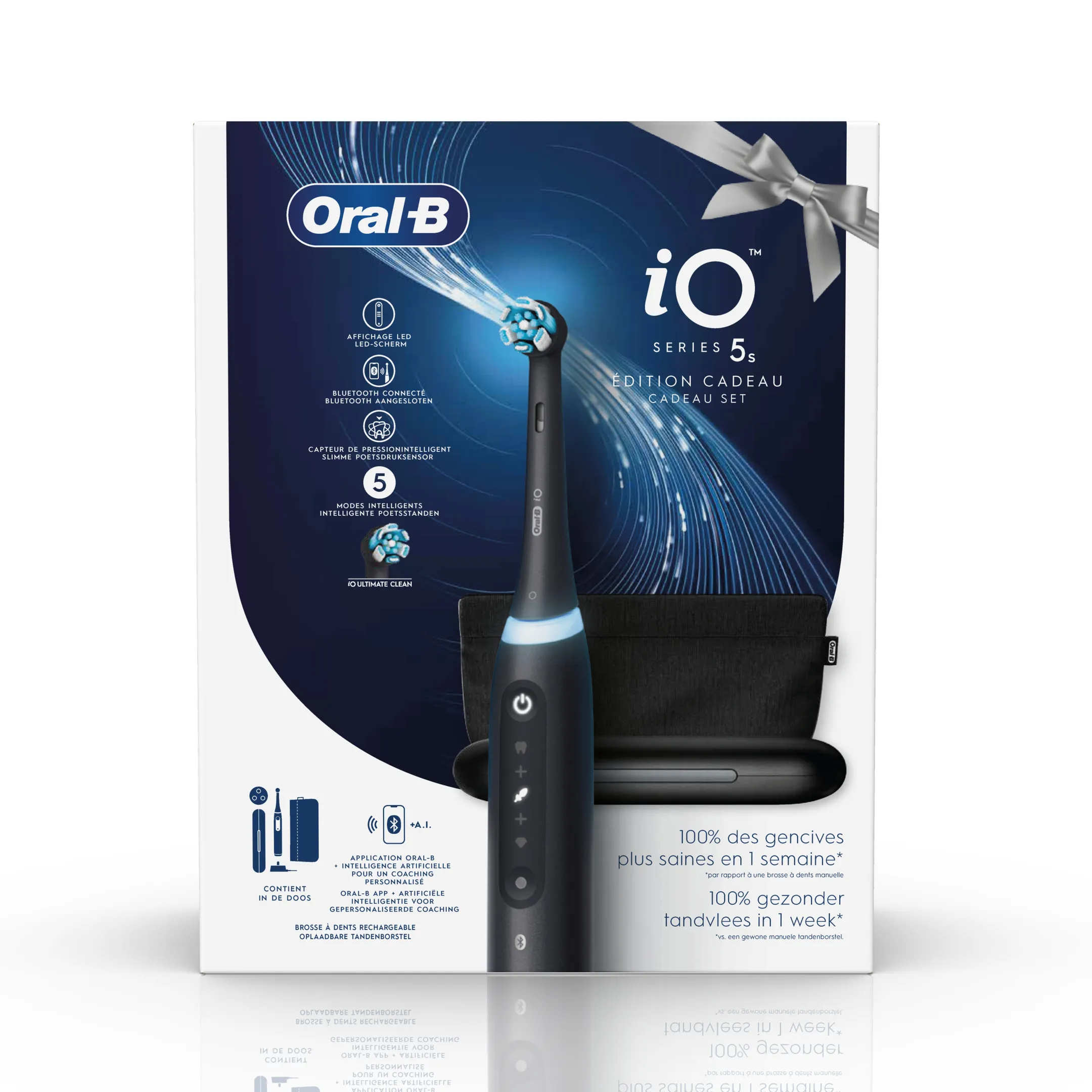 Oral-B Brosse à dents électrique  iO5 noir + etui + pouch image