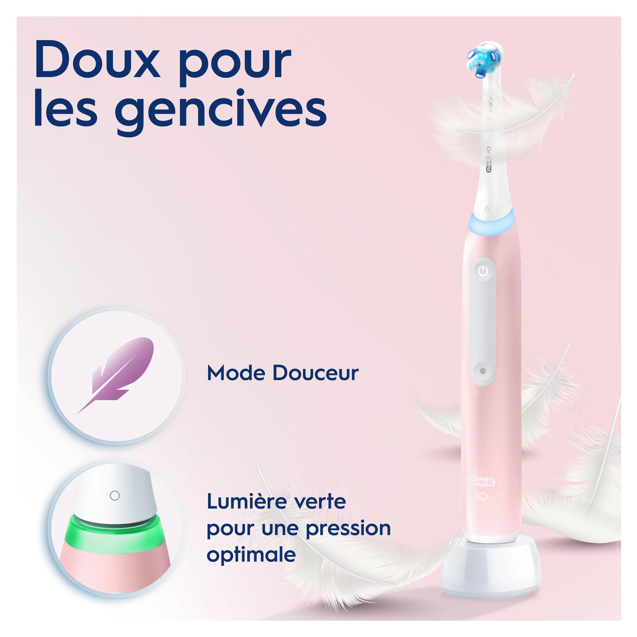 Oral-B Brosse à dents électrique  iO3 bleu + pouch édition speciale image