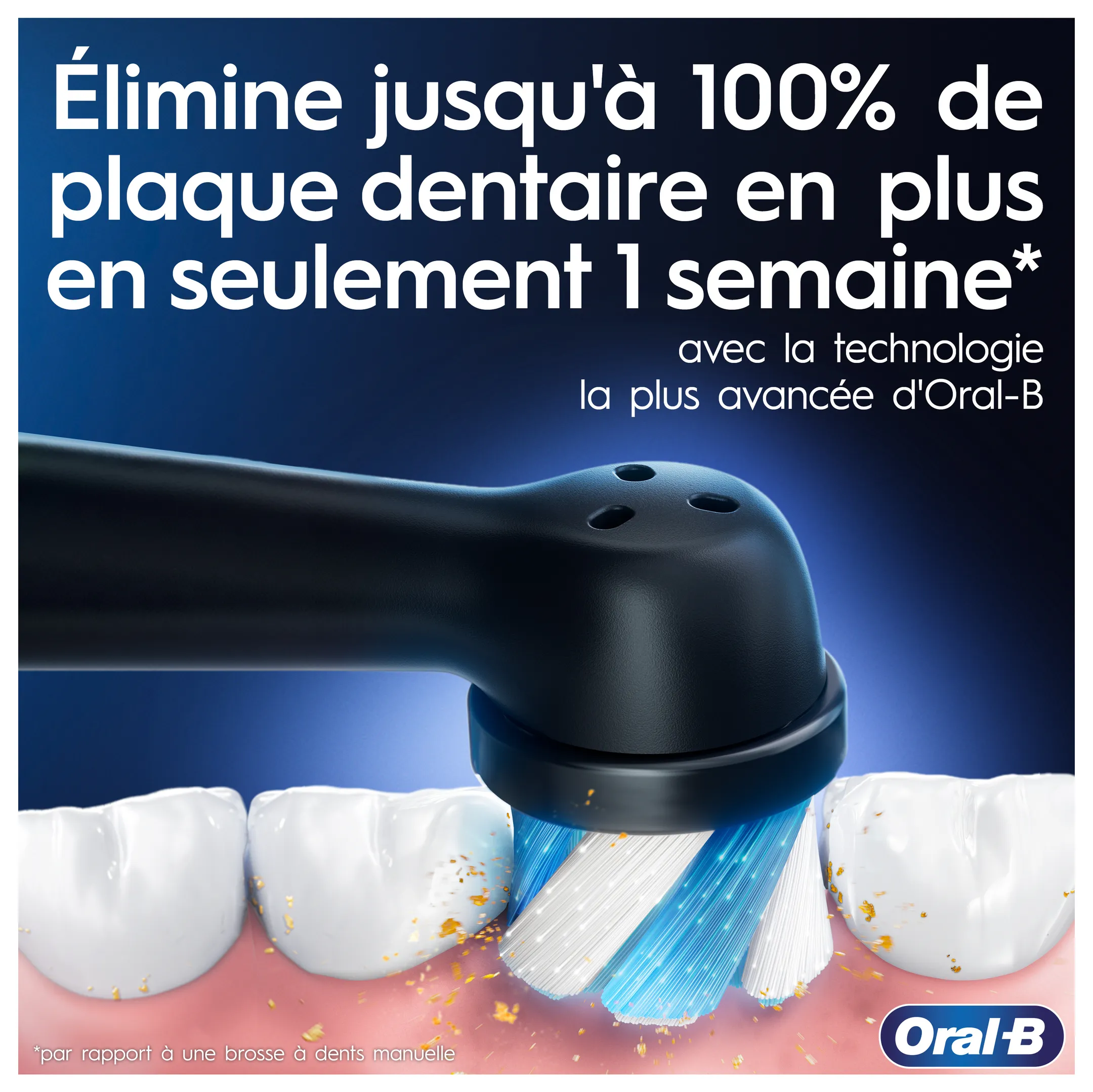 Oral-B Brosse à dents électrique  iO3 bleu + pouch édition speciale image