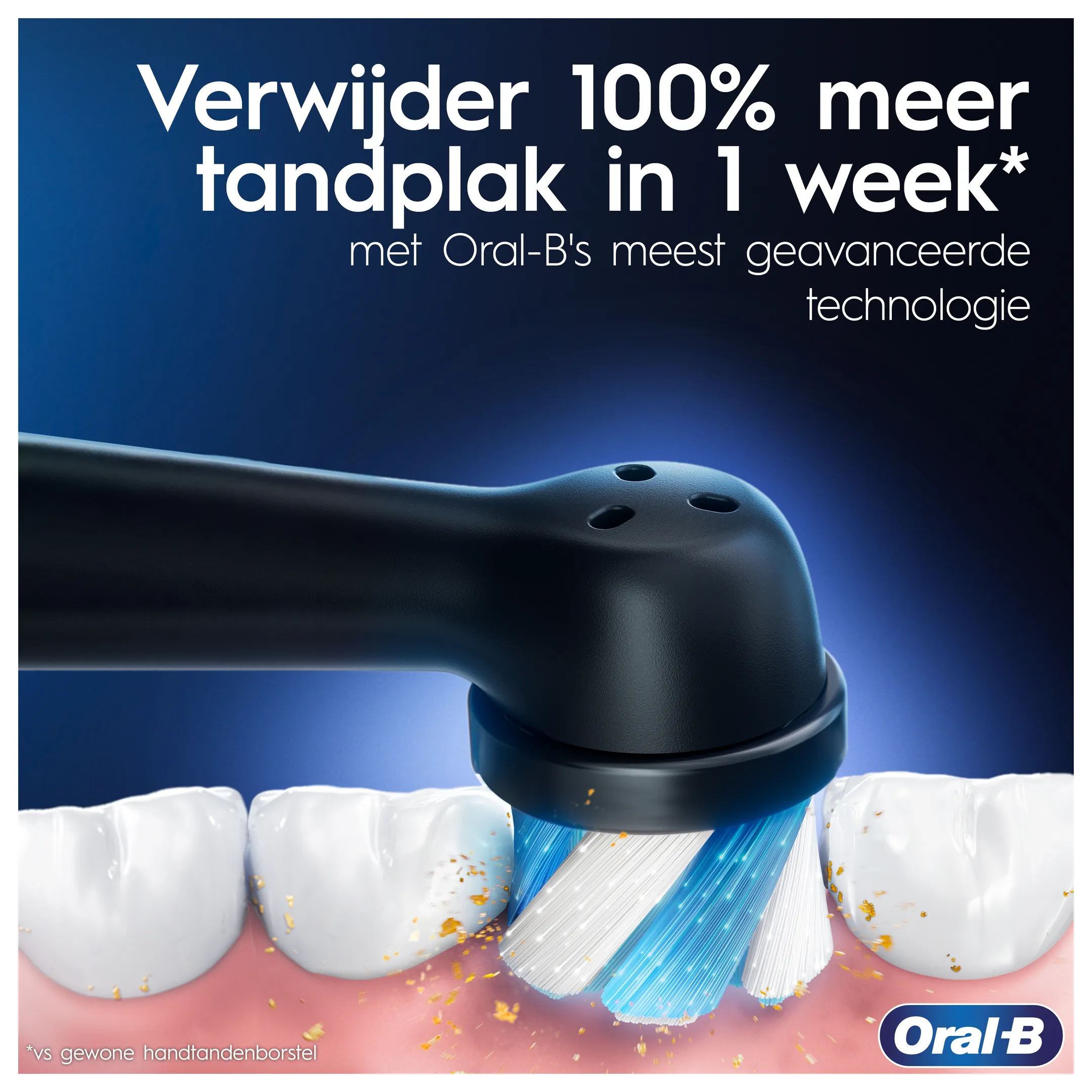 Oral-B Elektrische tandenborstel iO3 Duo Matt Zwart/Ice Blauw + Reisetui image