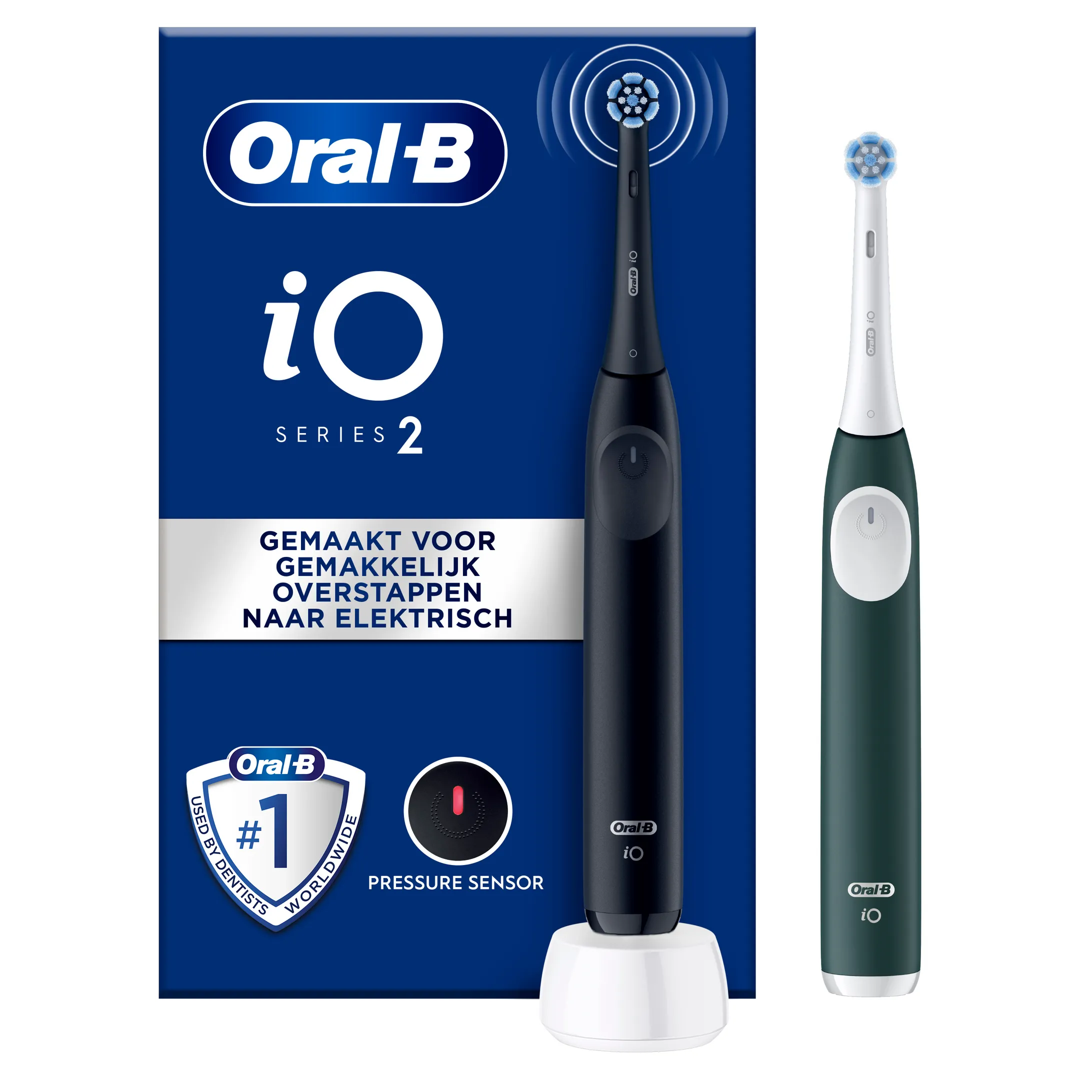 Oral-B Elektrische tandenborstel iO2 Duo zwart/groen image