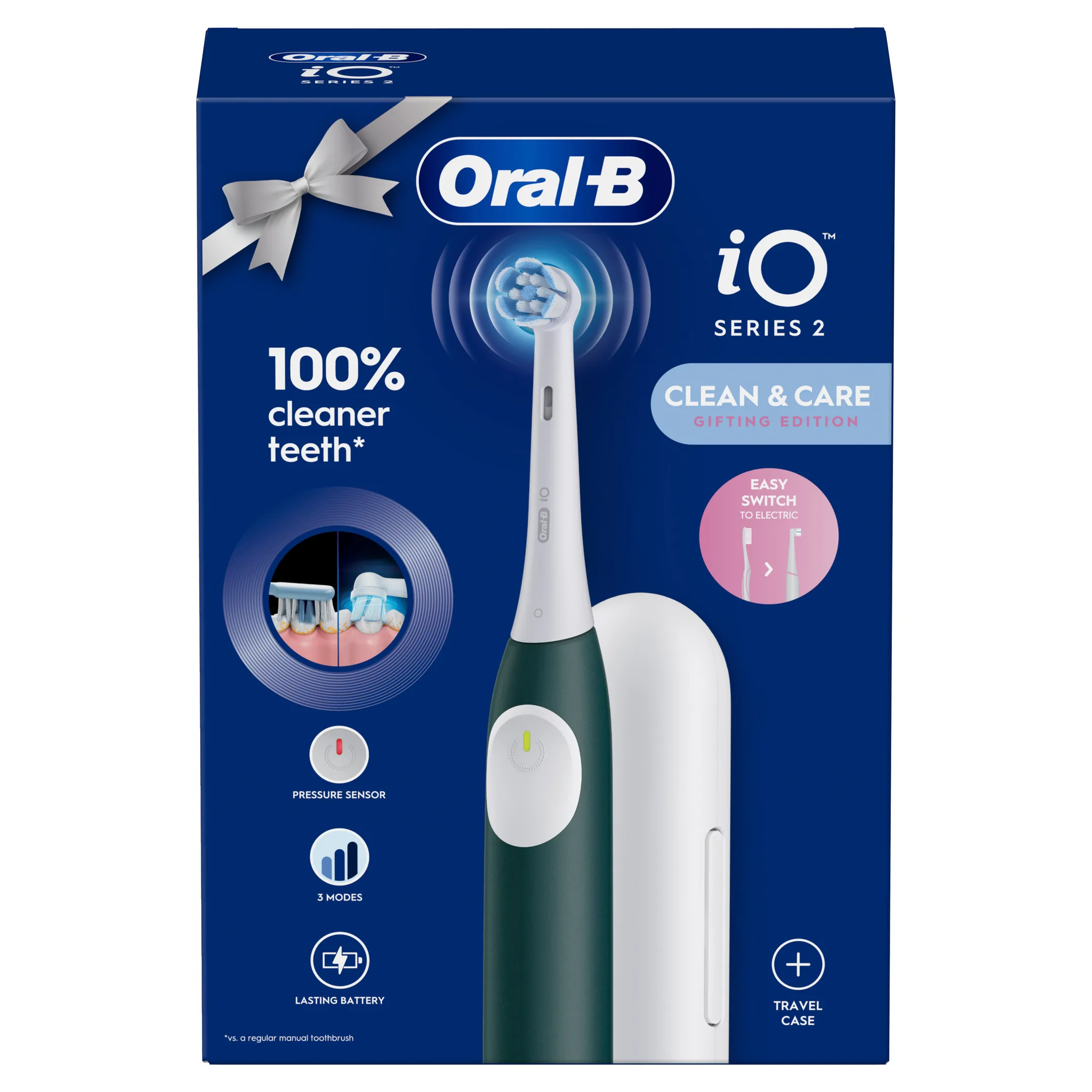Oral-B Elektrische tandenborstel iO2 Series Forest groen + etui image