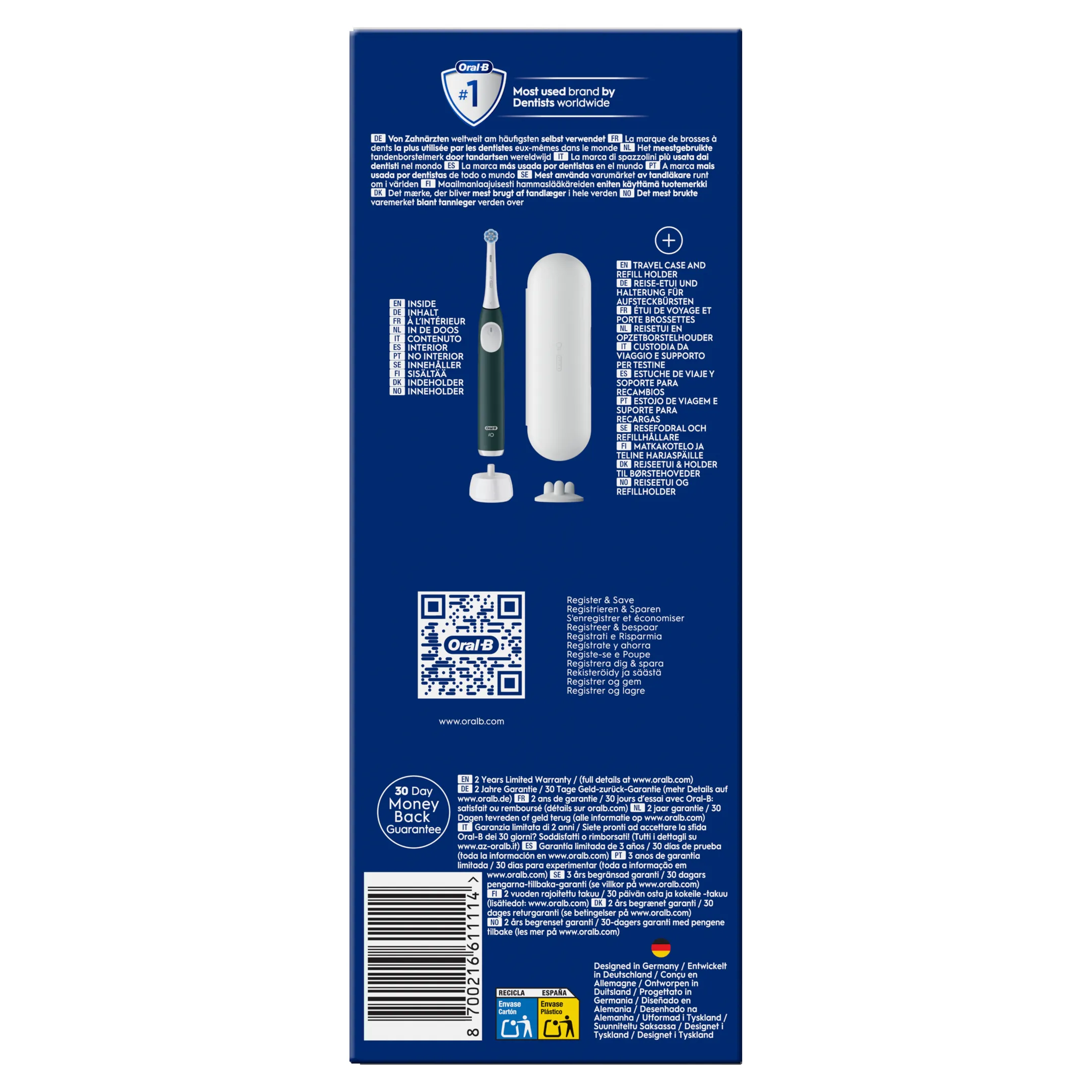 Oral-B Elektrische tandenborstel iO2 Series Forest groen + etui image