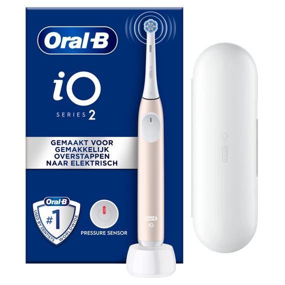 Brosse à dents électrique iO2 Rose + étui de voyage