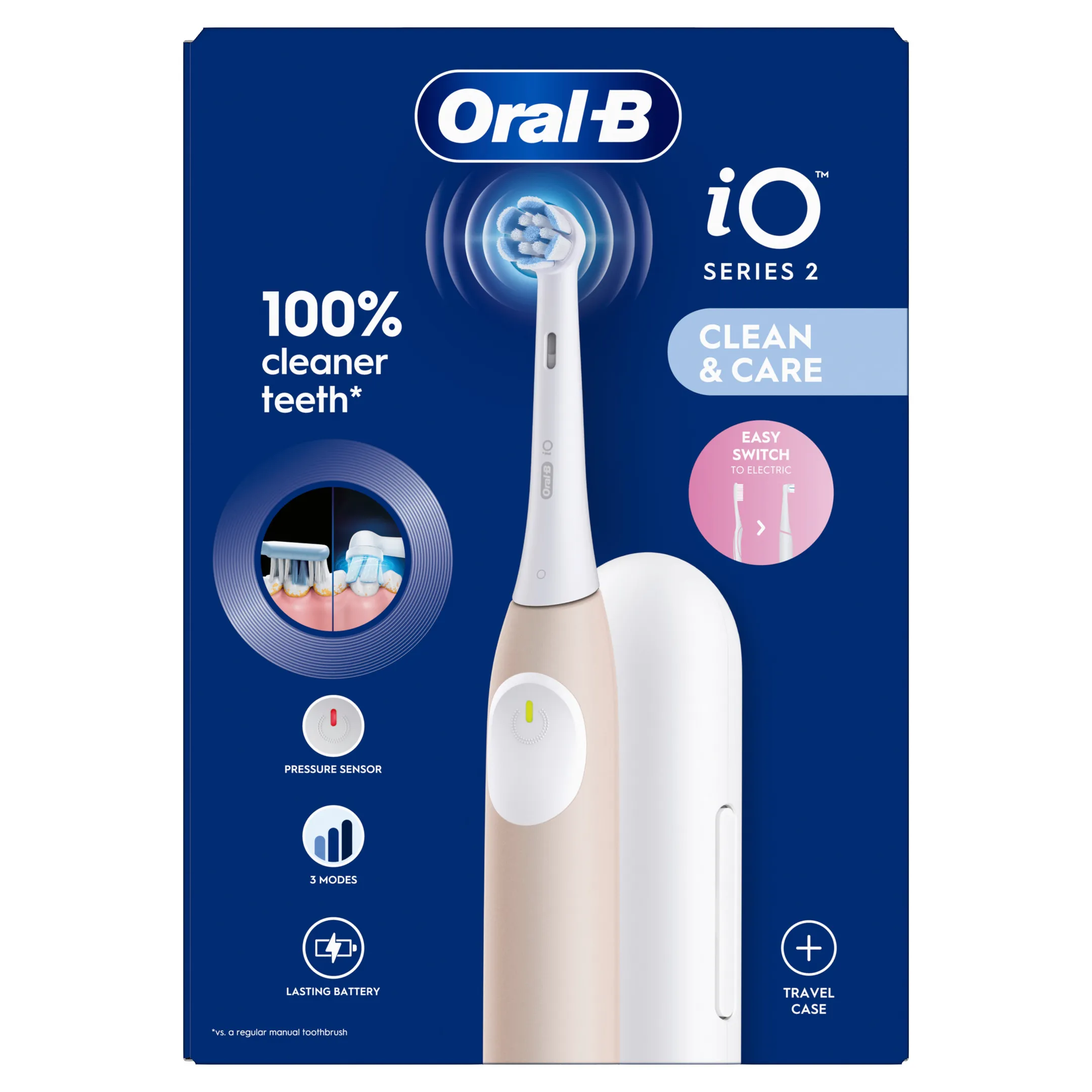Oral-B Brosse à dents électrique iO2 rose + étui de voyage image
