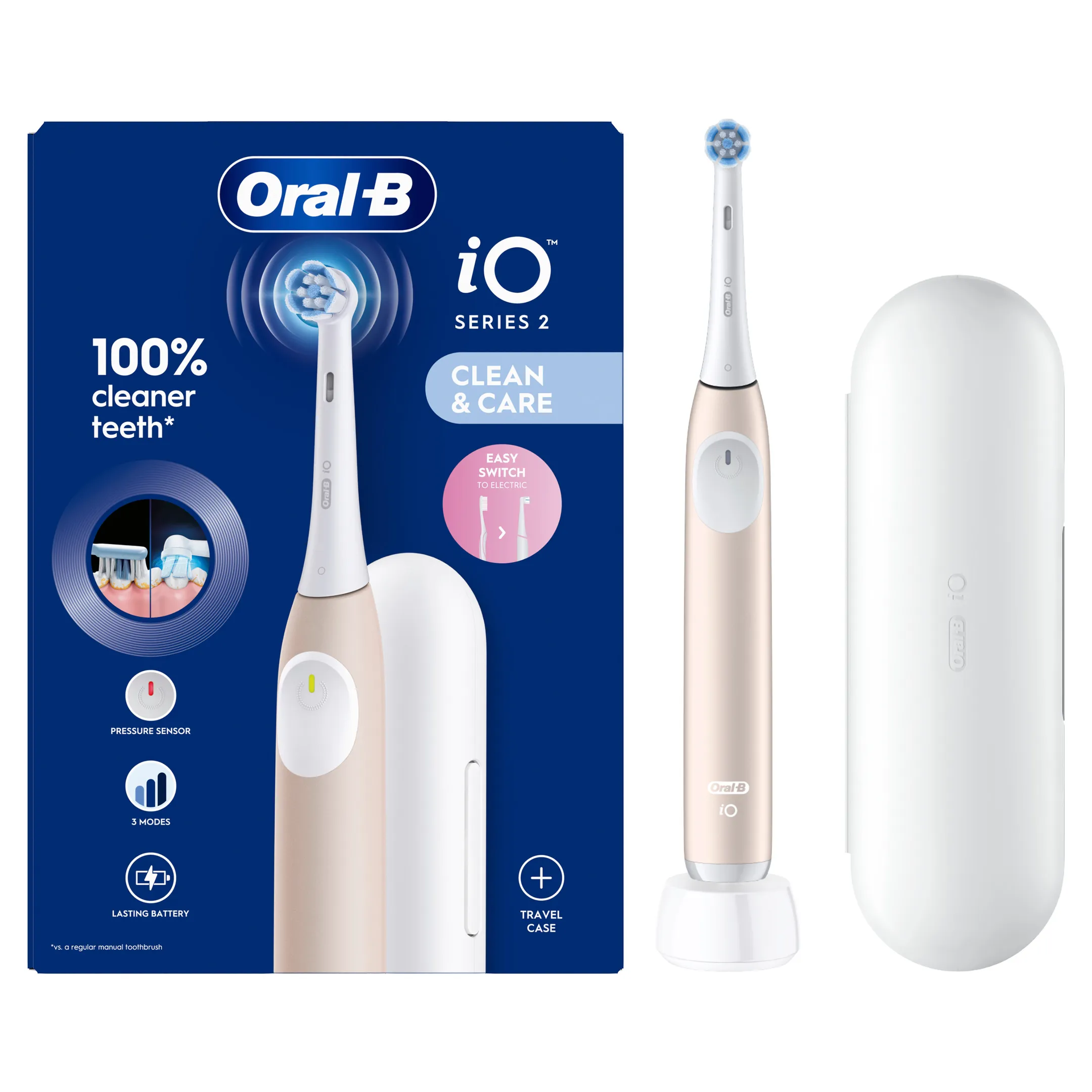 Oral-B Brosse à dents électrique iO2 rose + étui de voyage image