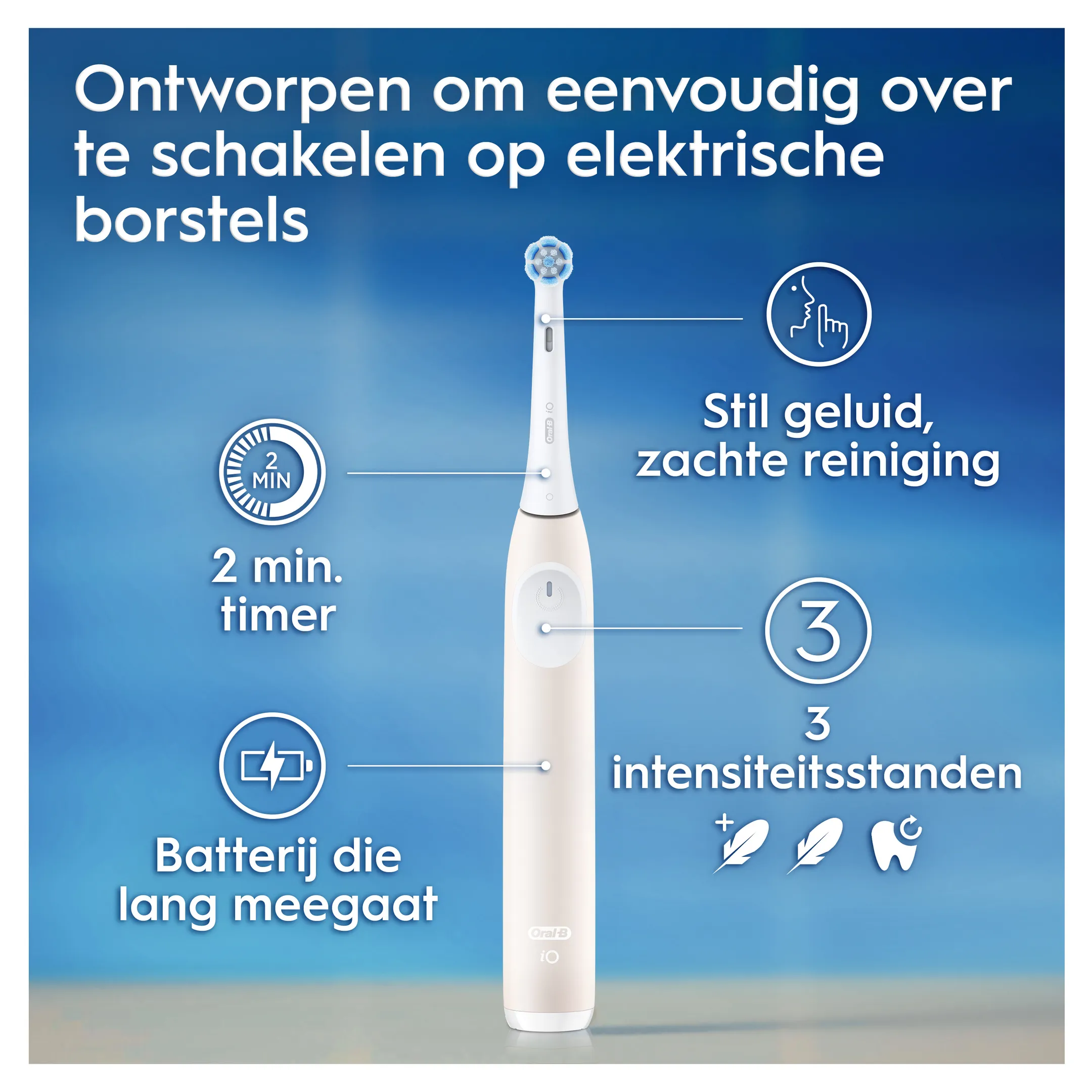 Oral-B Elektrische tandenborstel iO2 zachtroos + reisetui image