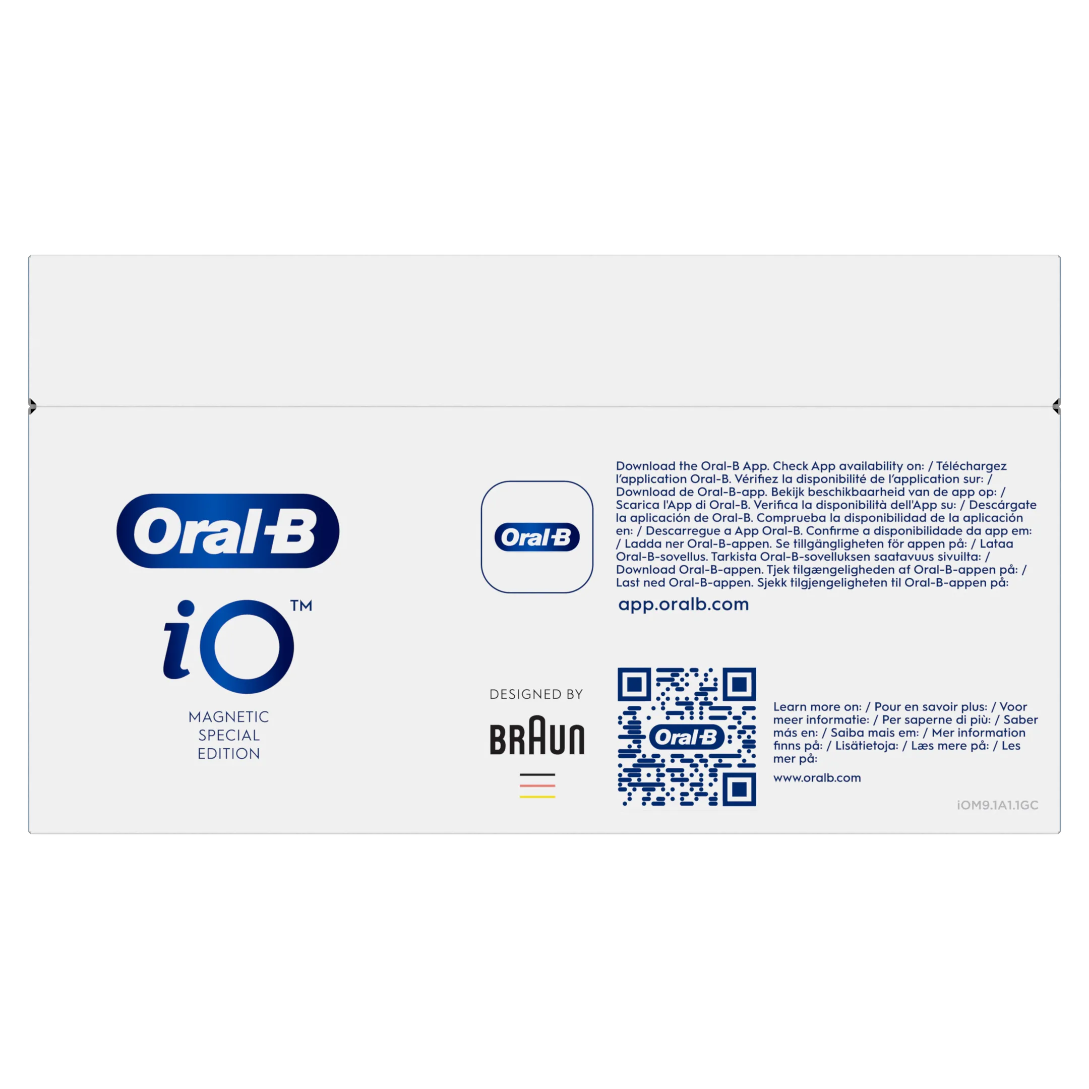 Oral-B Brosse à dents électrique iO Metalic bleu + étui de voyage image