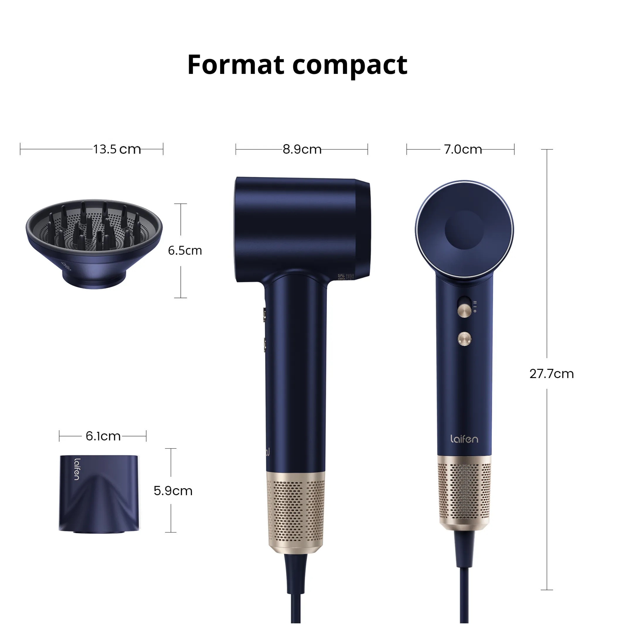 LAIFEN Sèche-cheveux Swift Premium Golden Blue image