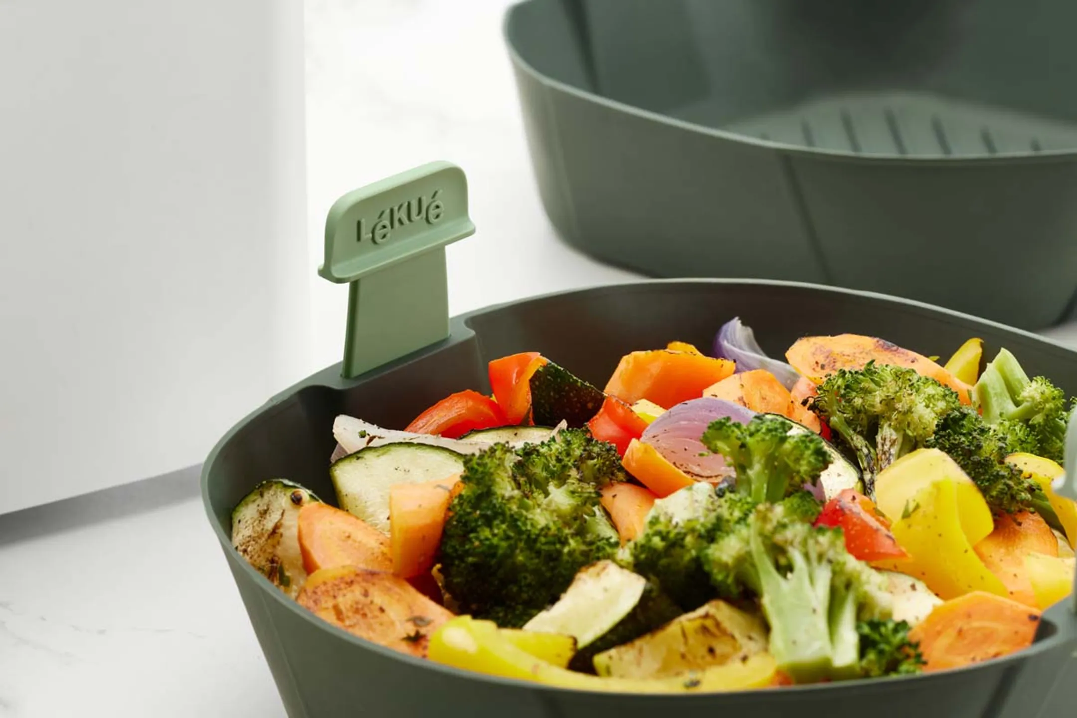 Lékué Mandje airfryer L - Grijs image