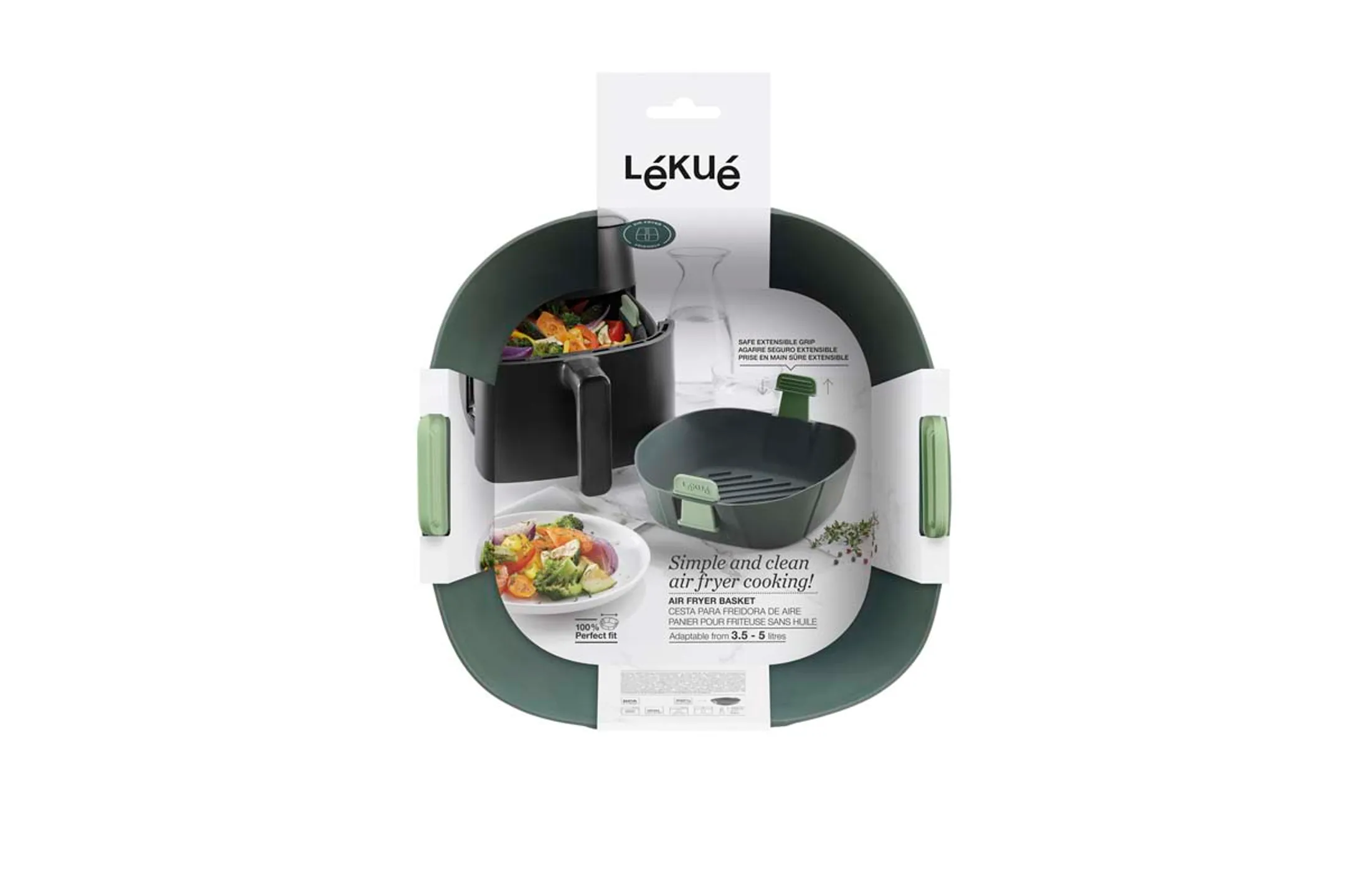 Lékué Mandje airfryer L - Grijs image