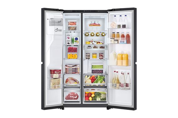 LG Amerikaanse koelkast GSLC41EPPE essence mat zwart, foto 2