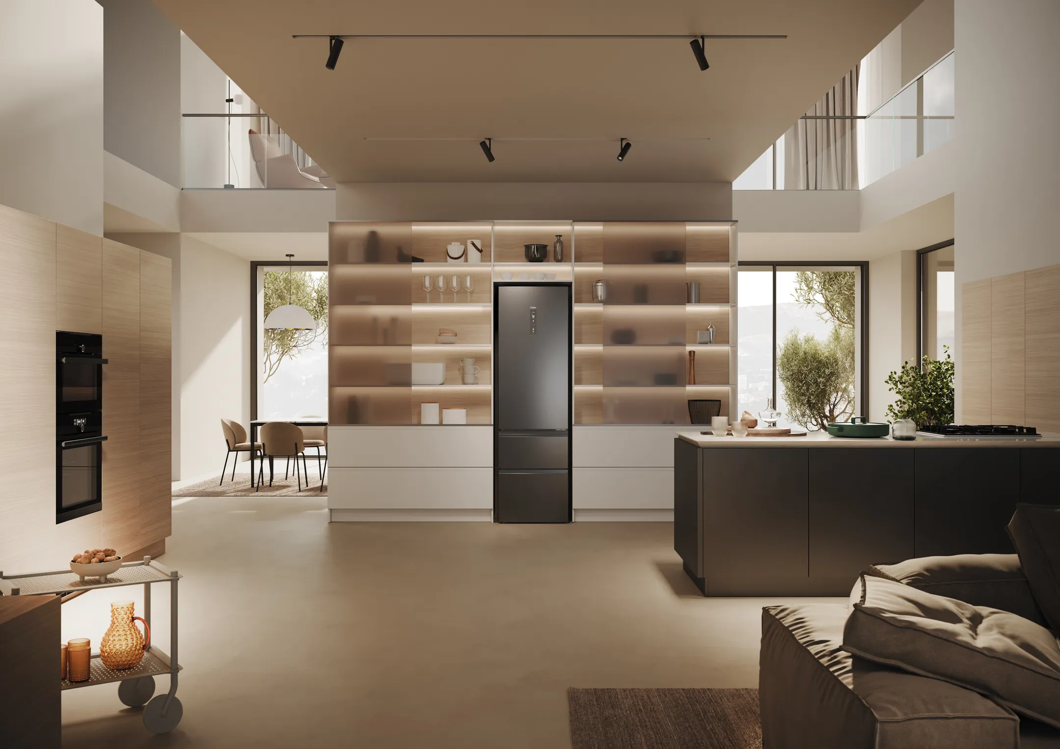 Haier Combi frigo congélateur HTW5620CNMP Fresher Techs image