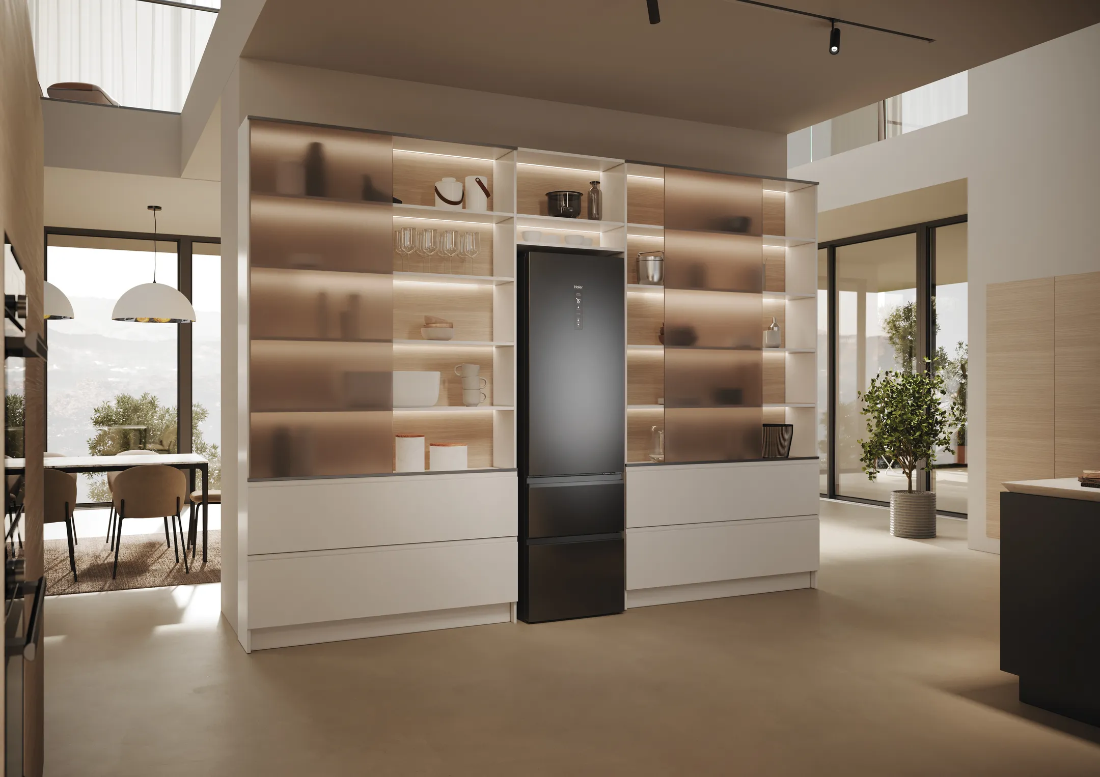 Haier Combi frigo congélateur HTW5620CNMP Fresher Techs image
