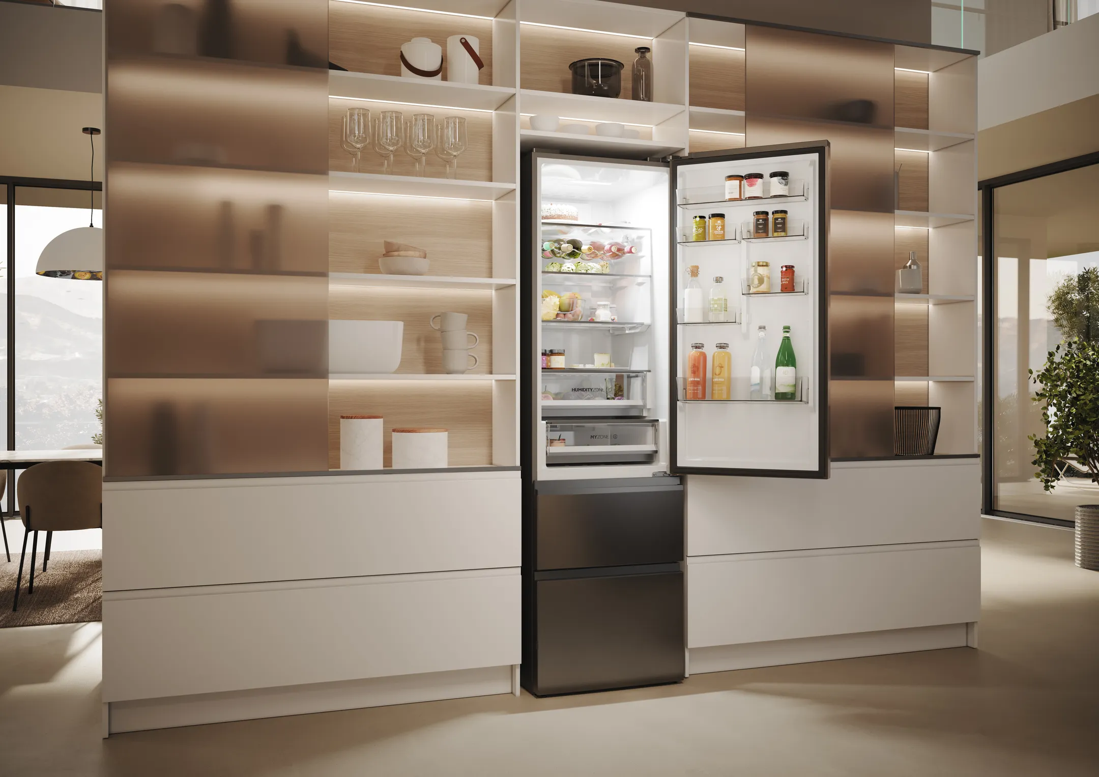 Haier Combi frigo congélateur HTW5620CNMP Fresher Techs image
