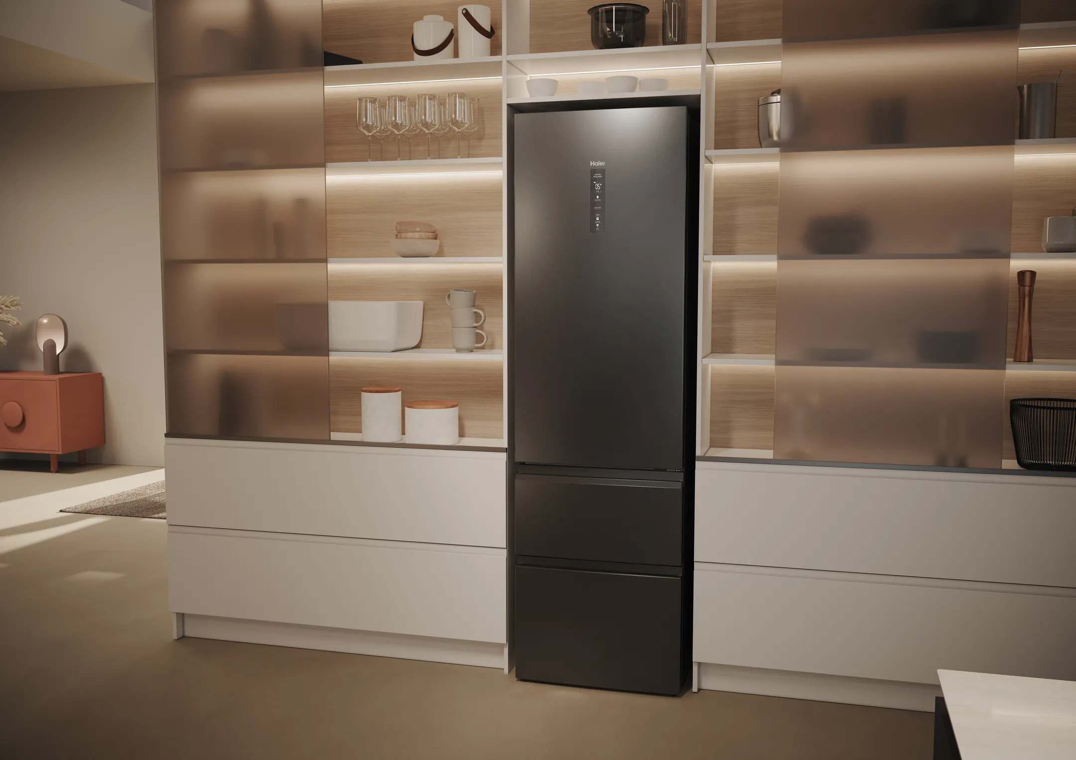 Haier Combi frigo congélateur HTW5620CNMP Fresher Techs image