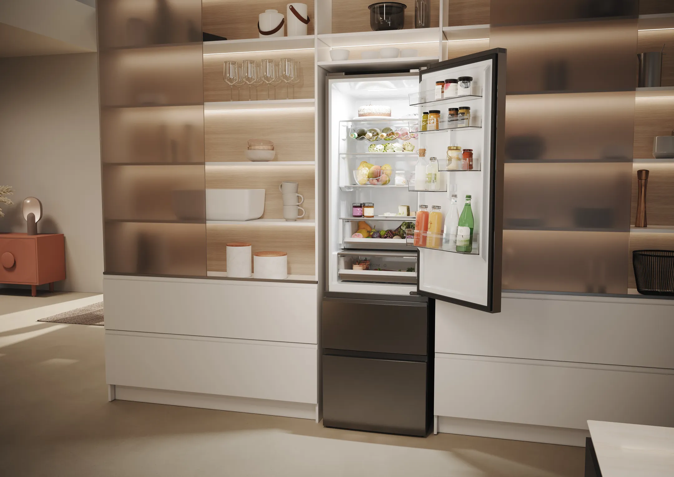 Haier Combi frigo congélateur HTW5620CNMP Fresher Techs image