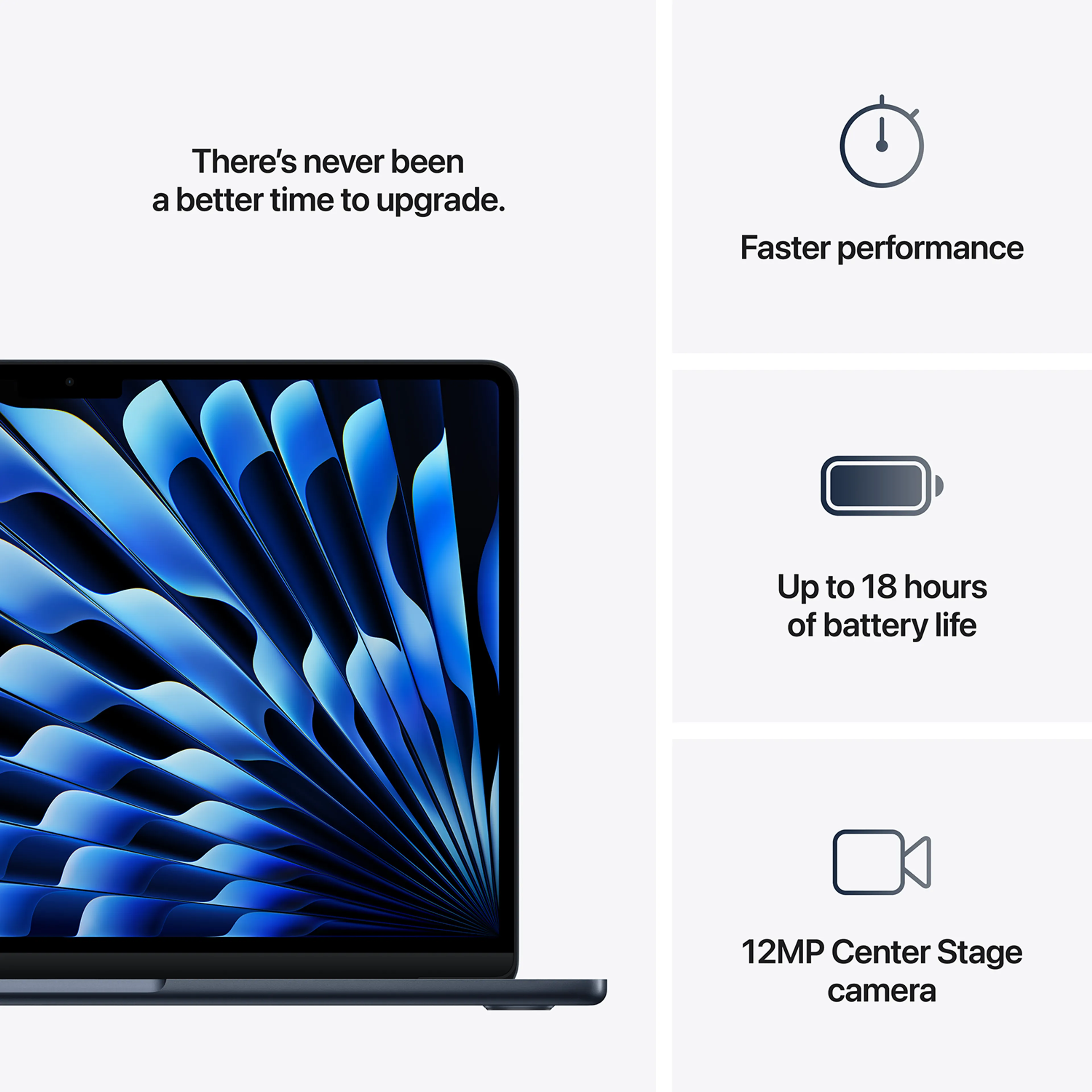 Apple MacBook Air 13" M4-chip 16 GB/256 GB Middernacht image