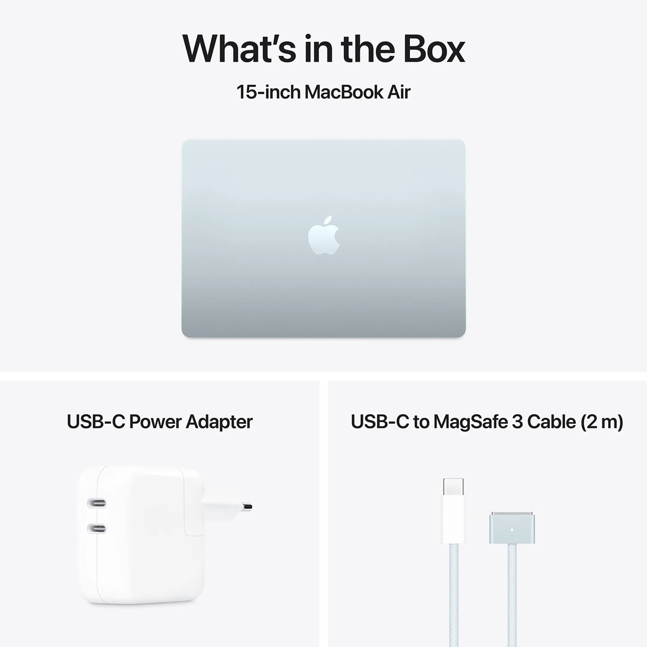 Apple MacBook Air 15" M4-chip 16 GB/512 GB Bleu ciel image