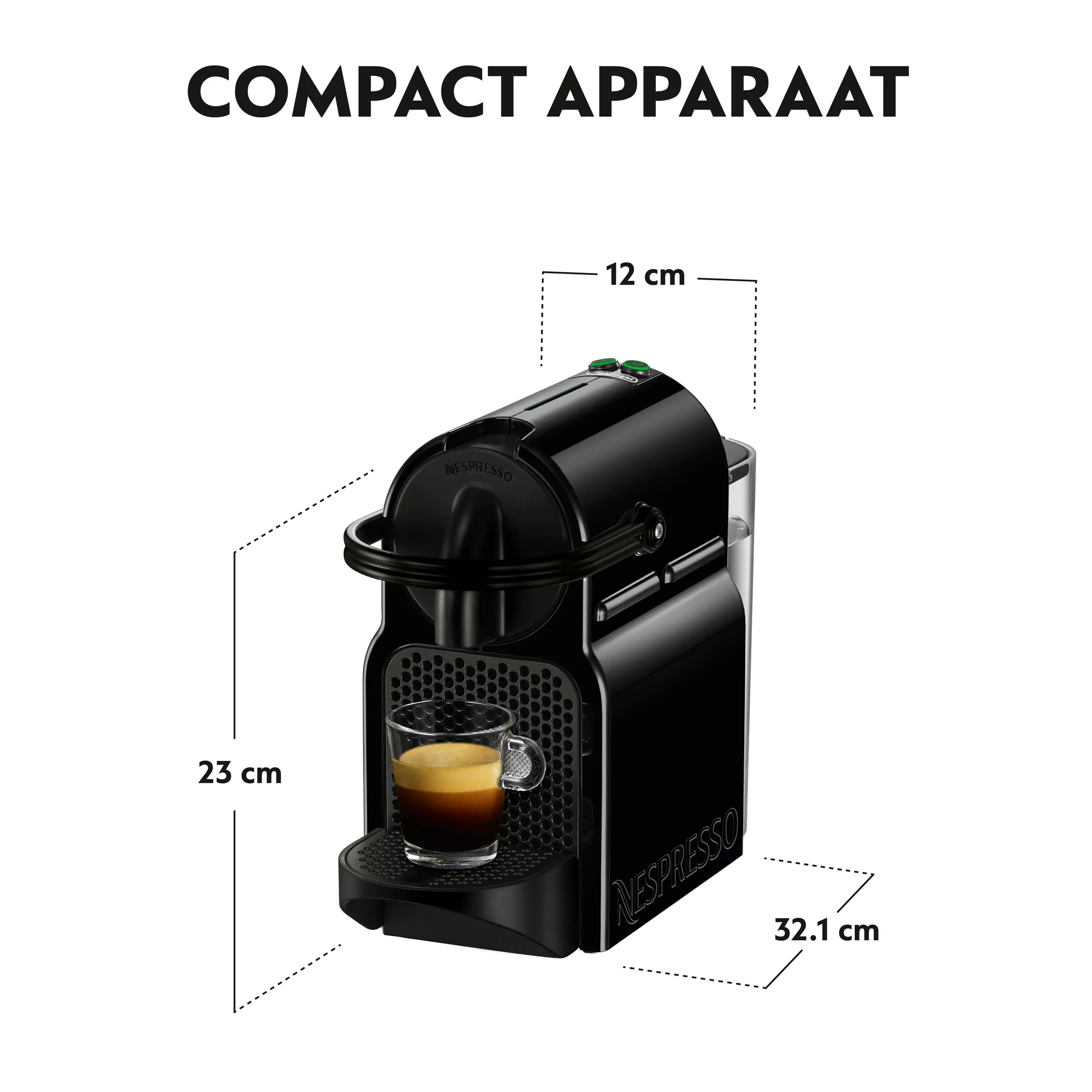 De'Longhi Nespresso Koffiemachine Inissia Black image