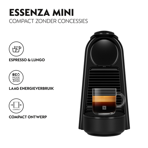 Nespresso Koffiemachine Essenza Mini Glossy Black