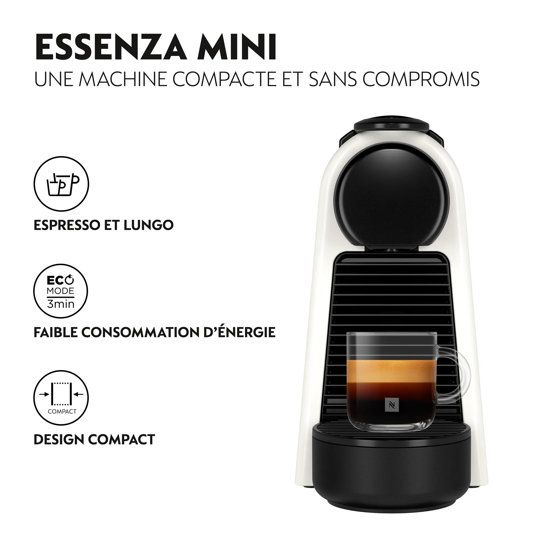 De'Longhi Nespresso Machine à café Essenza Mini White image