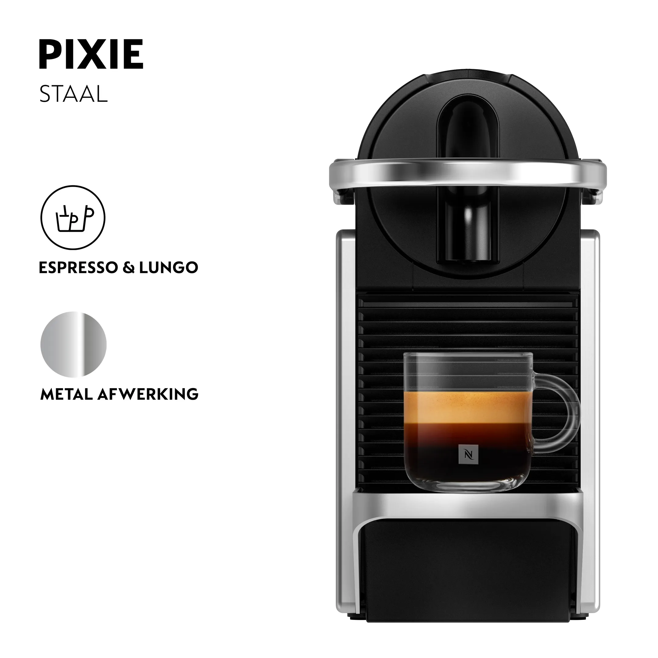 De'Longhi Nespresso Koffiemachine Pixie Silver image