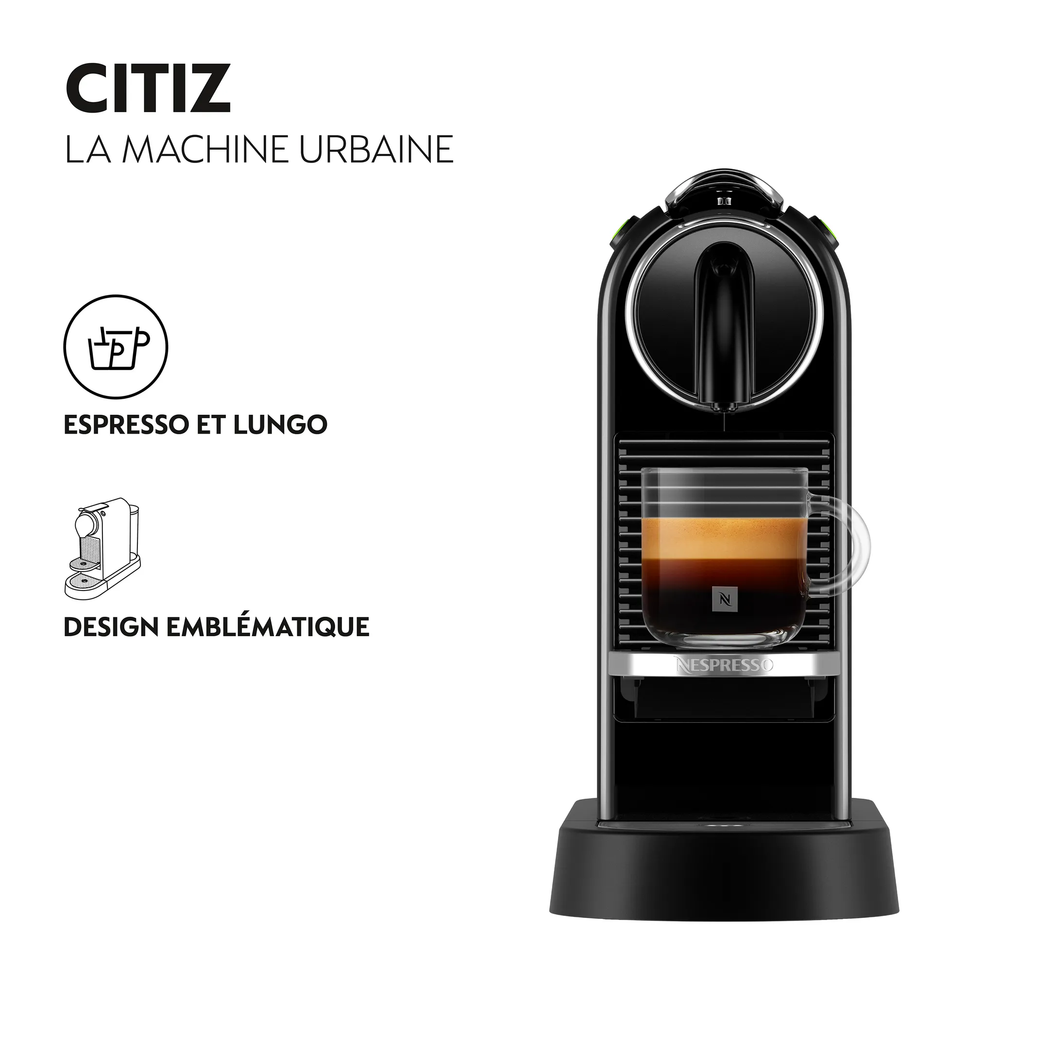 De'Longhi Nespresso Machine à café Citiz Black image