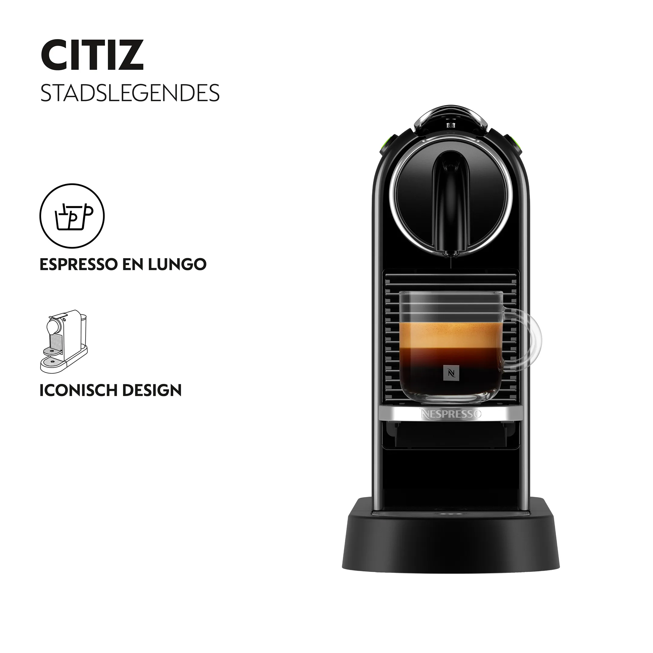 De'Longhi Nespresso Koffiemachine Citiz Black image