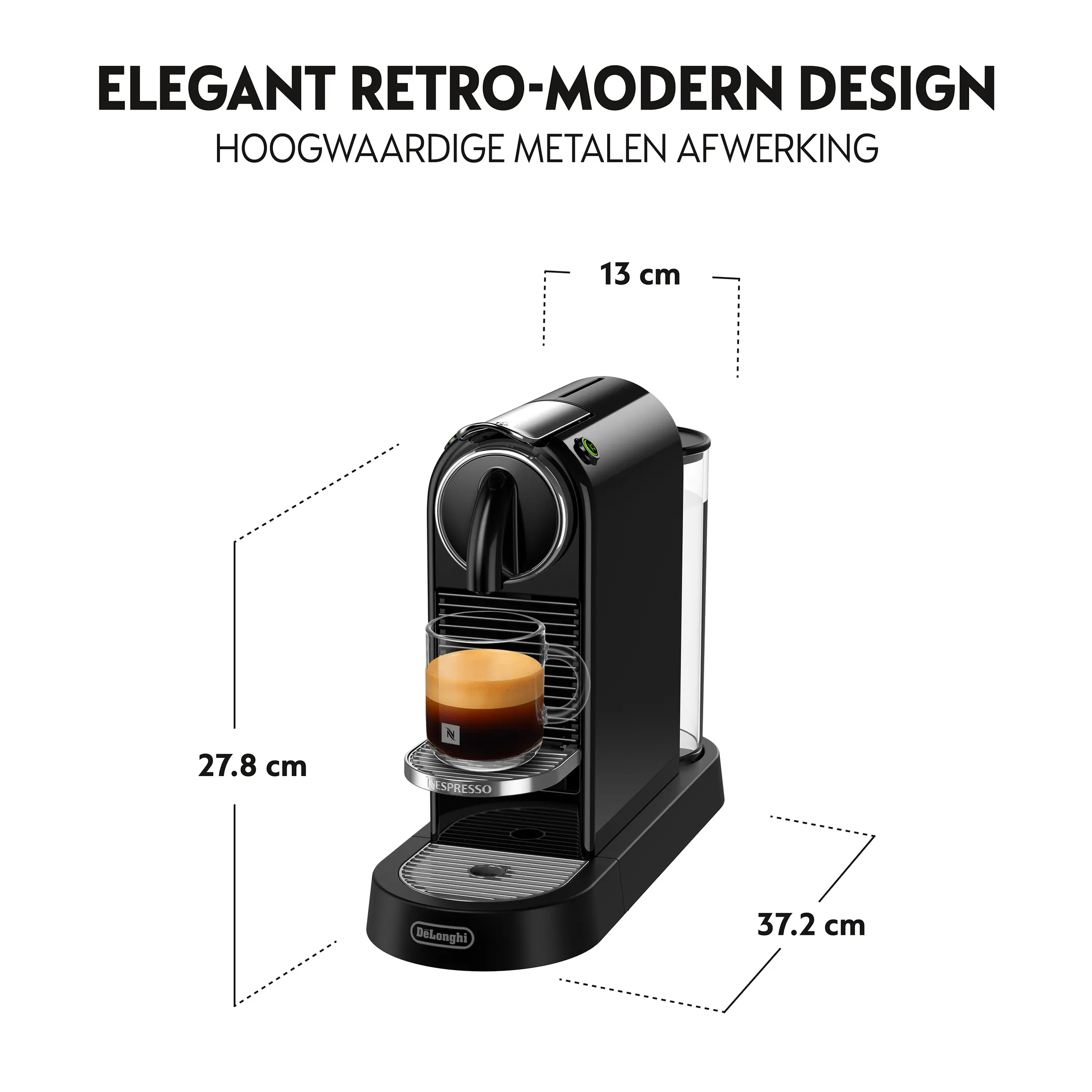 De'Longhi Nespresso Koffiemachine Citiz Black image