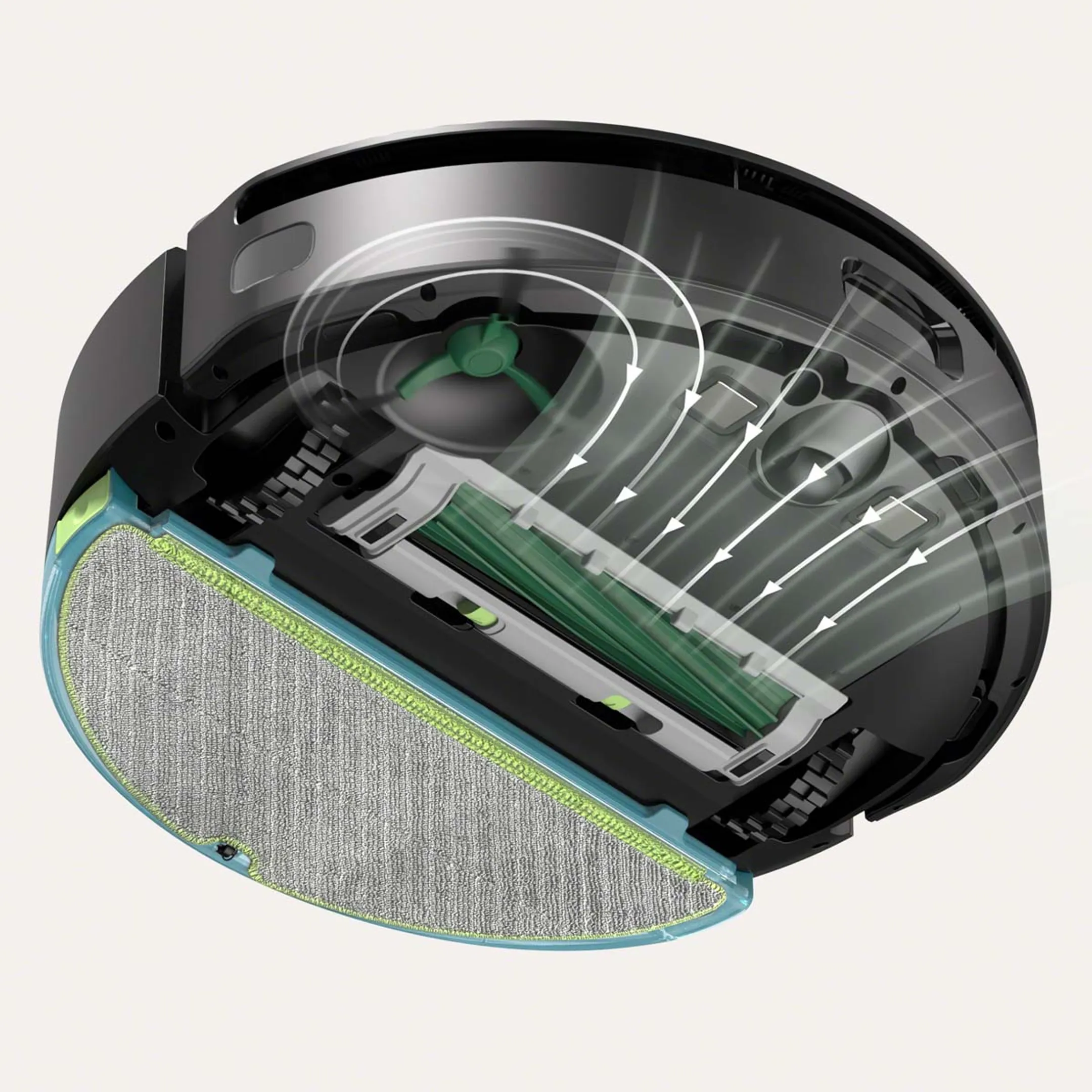 iRobot Robotstofzuiger 2in1 Combo 205 DustCompactor Zwart image