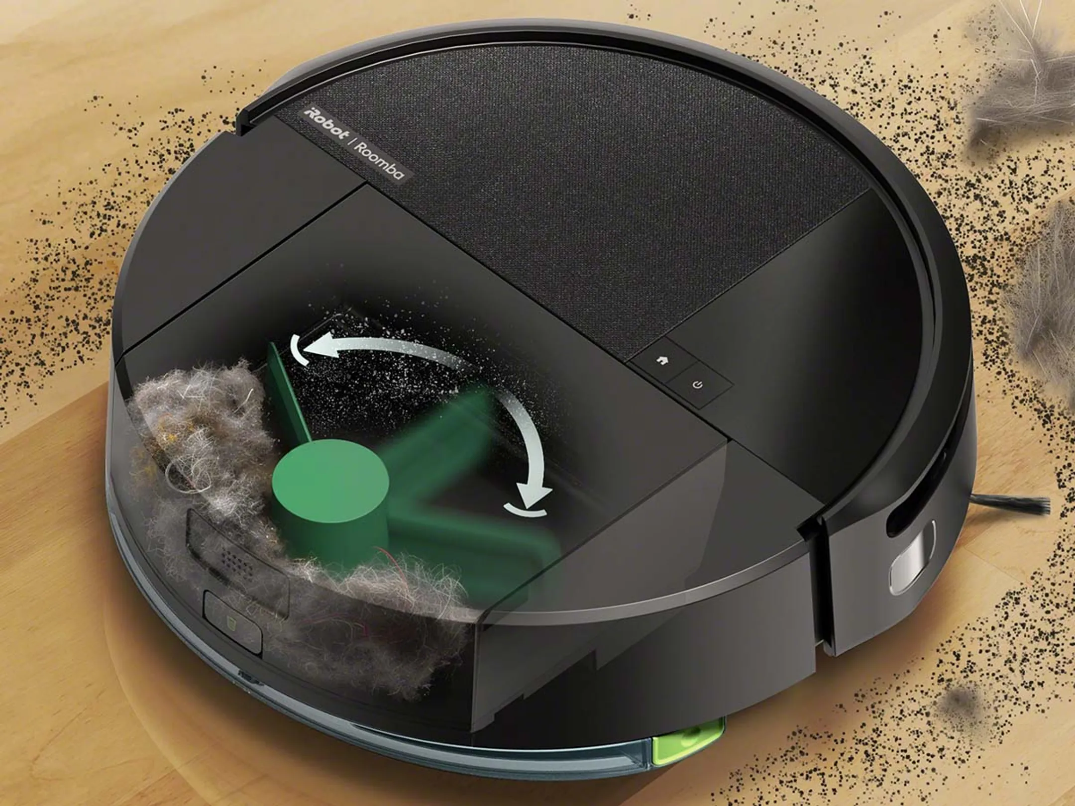 iRobot Robotstofzuiger 2in1 Combo 205 DustCompactor Zwart image