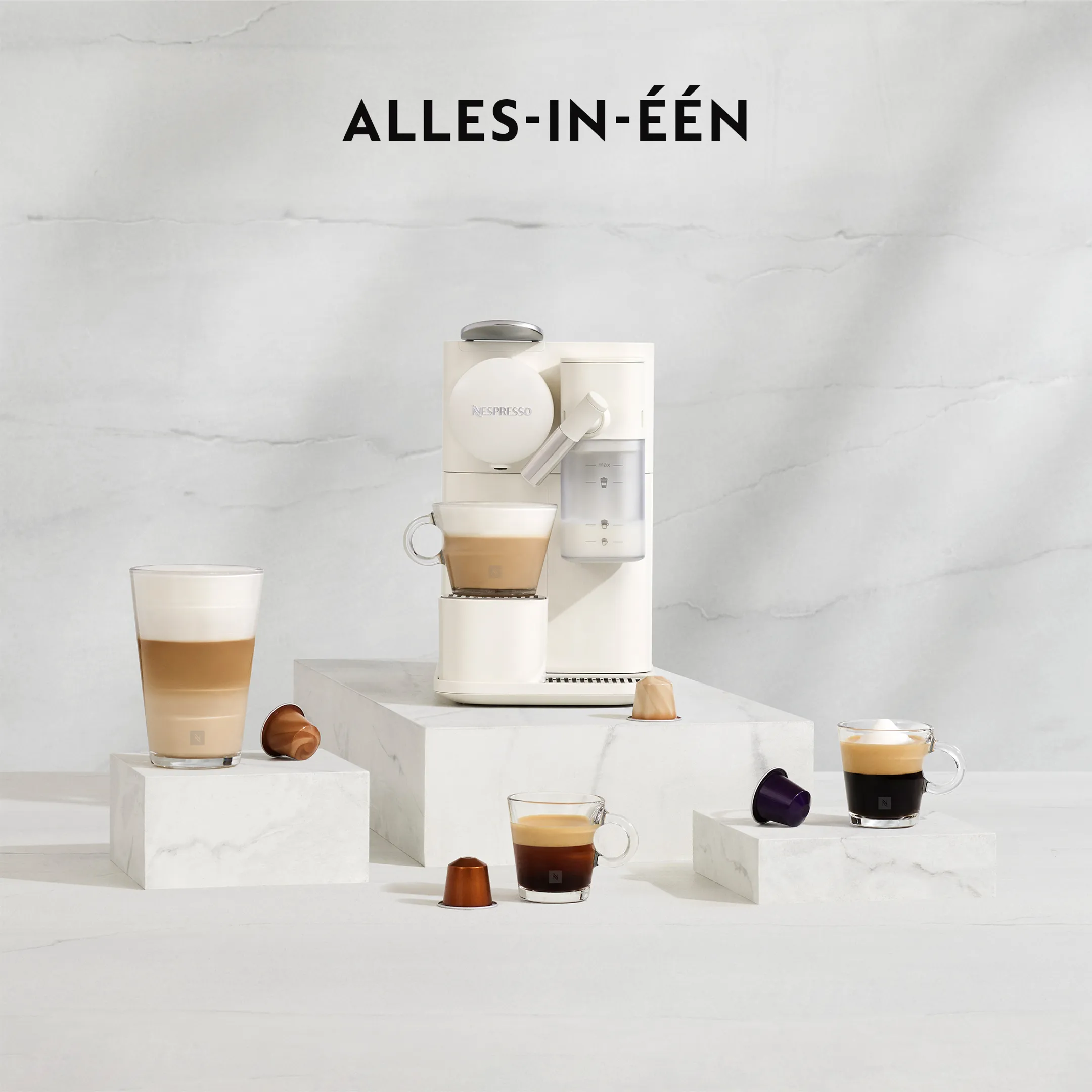 De'Longhi Nespresso Koffiemachine Lattissima One White image