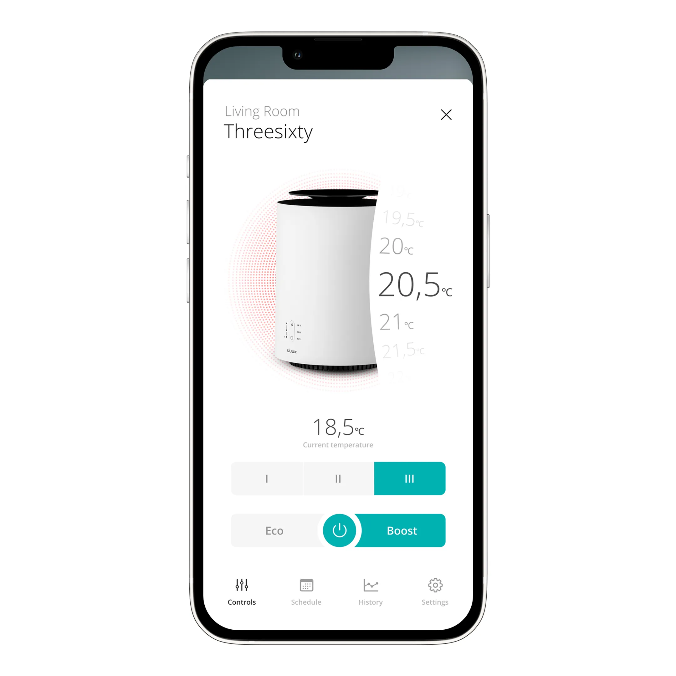 DUUX Radiateur céramique Threesixty 2 White image