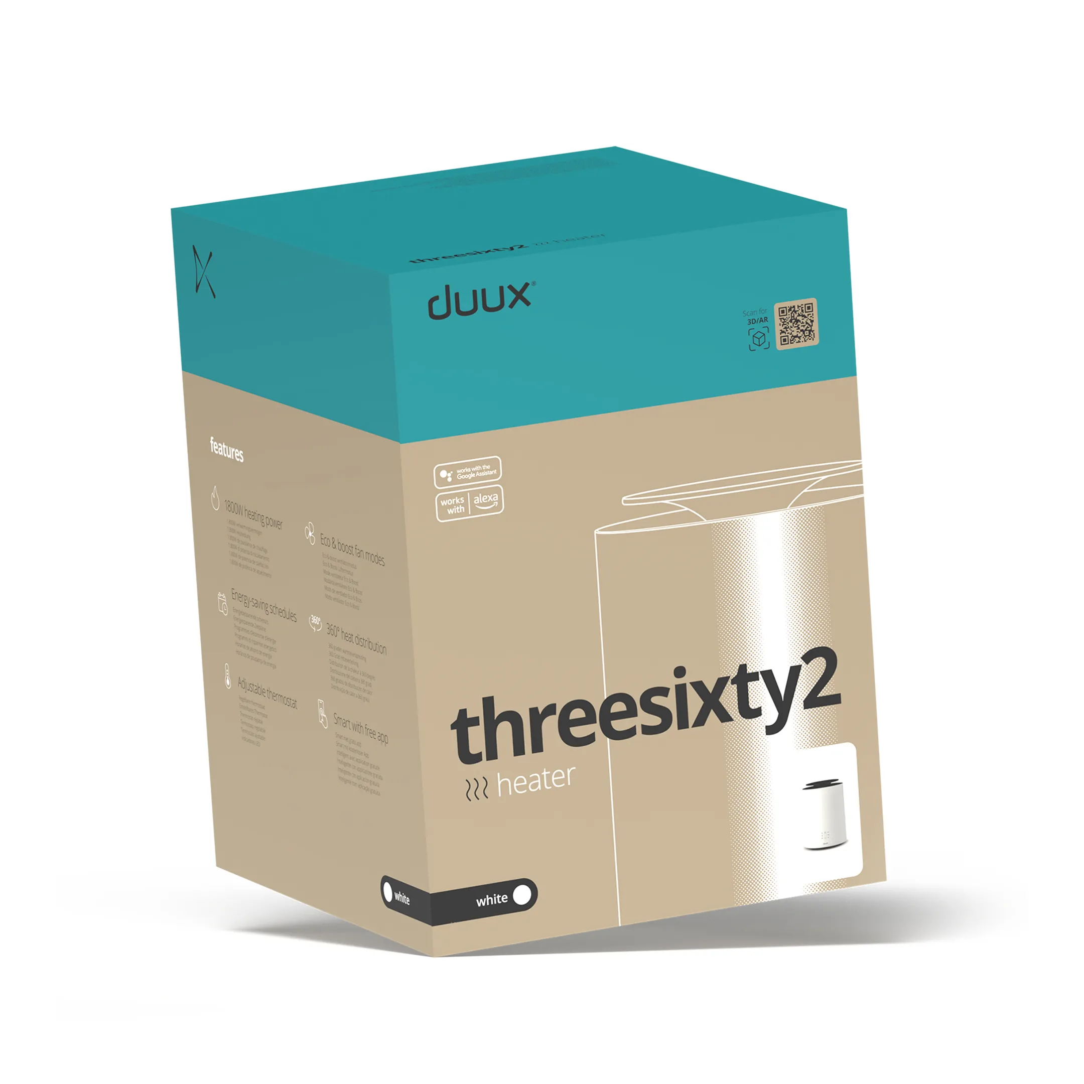 DUUX Radiateur céramique Threesixty 2 White image