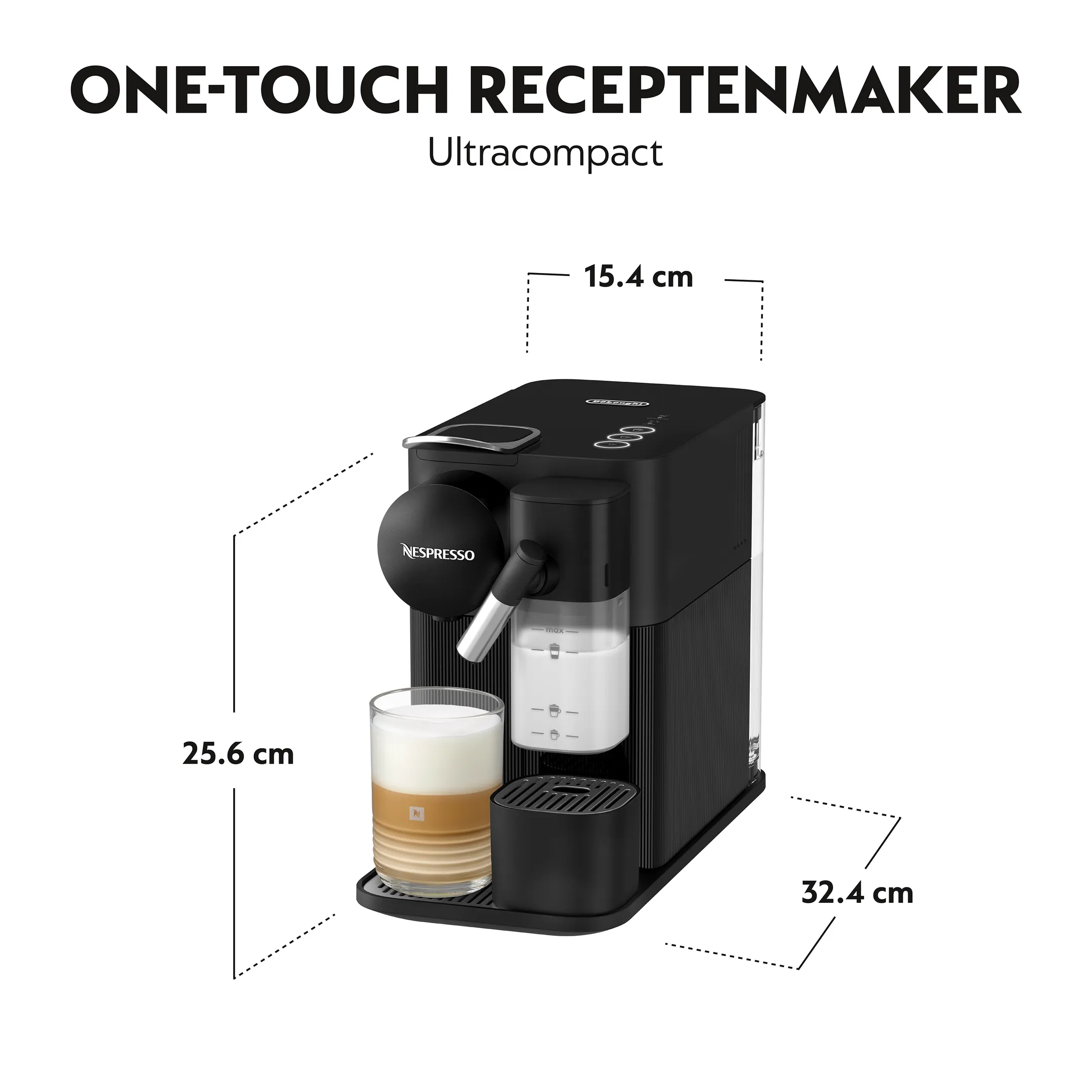De'Longhi Nespresso Koffiemachine Lattissima One Black image