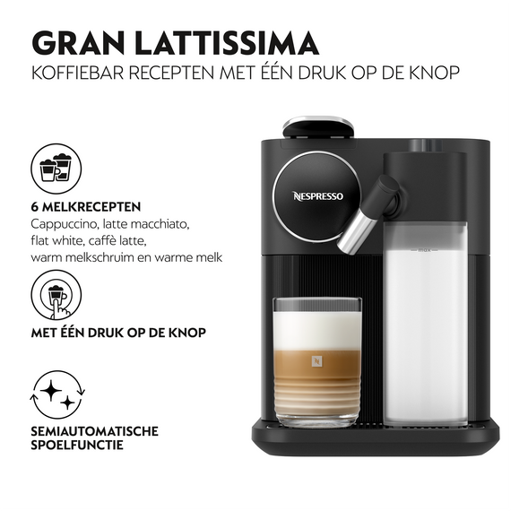 Nespresso Koffiemachine Gran Lattissima Black
