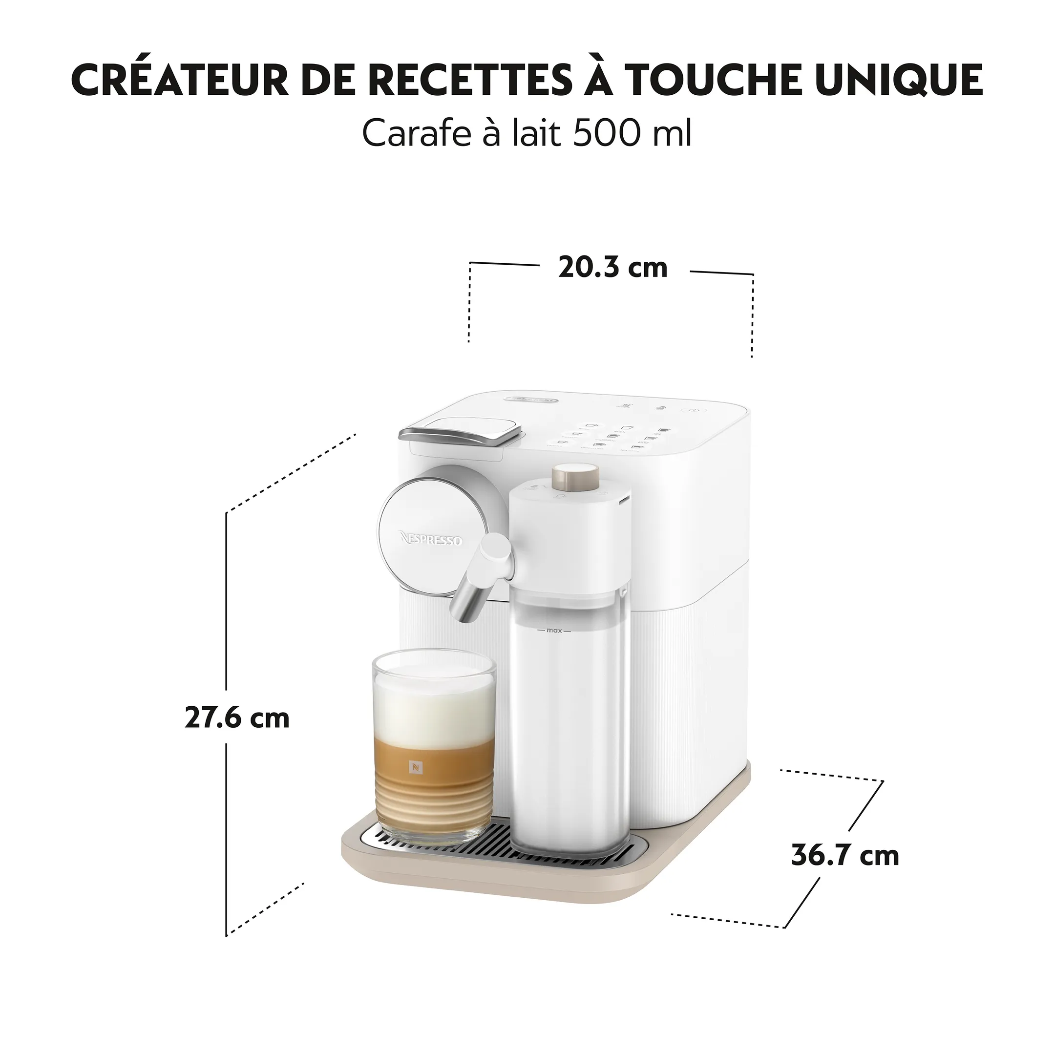 De'Longhi Nespresso Machine à café Gran Lattissima White image