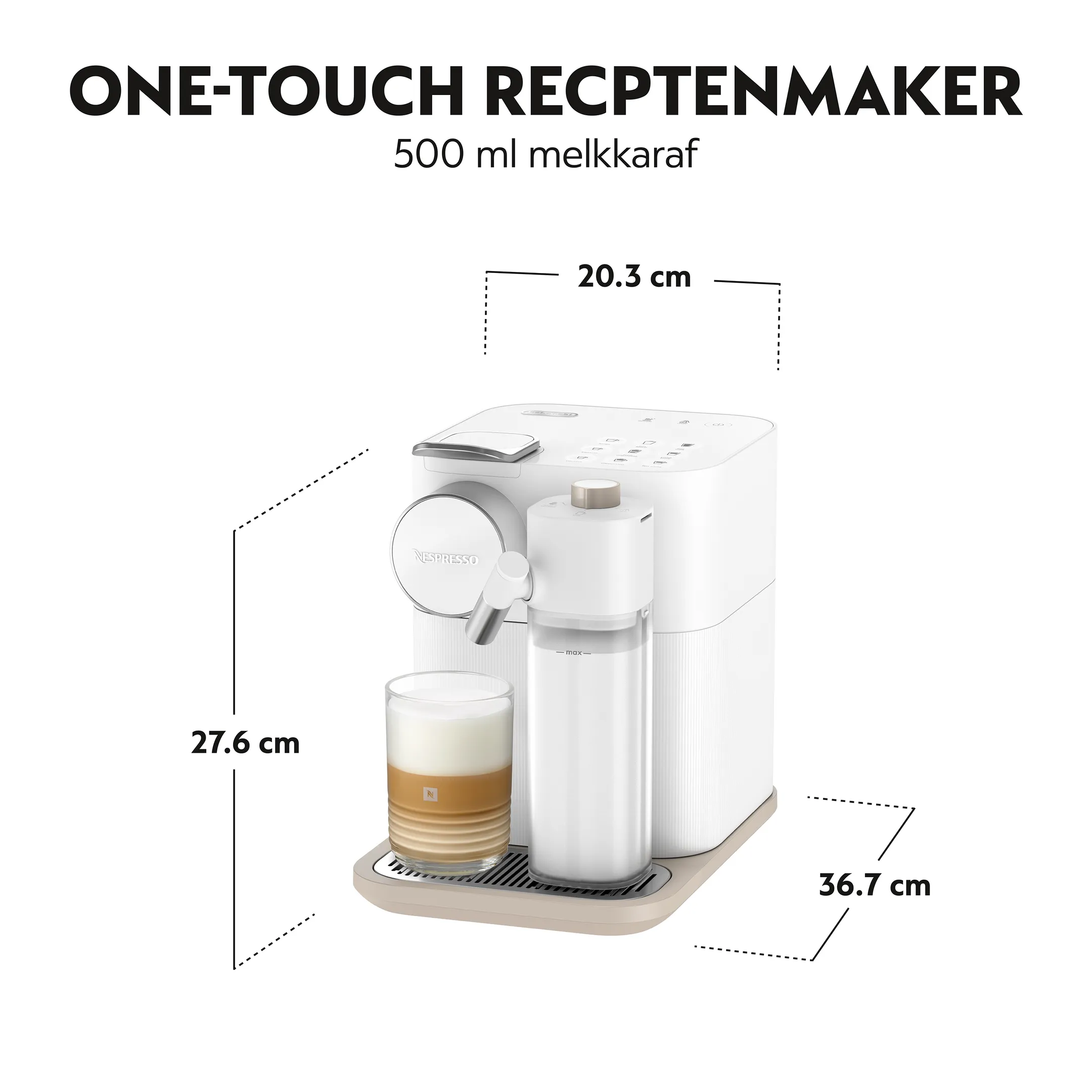 De'Longhi Nespresso Koffiemachine Gran Lattissima White image