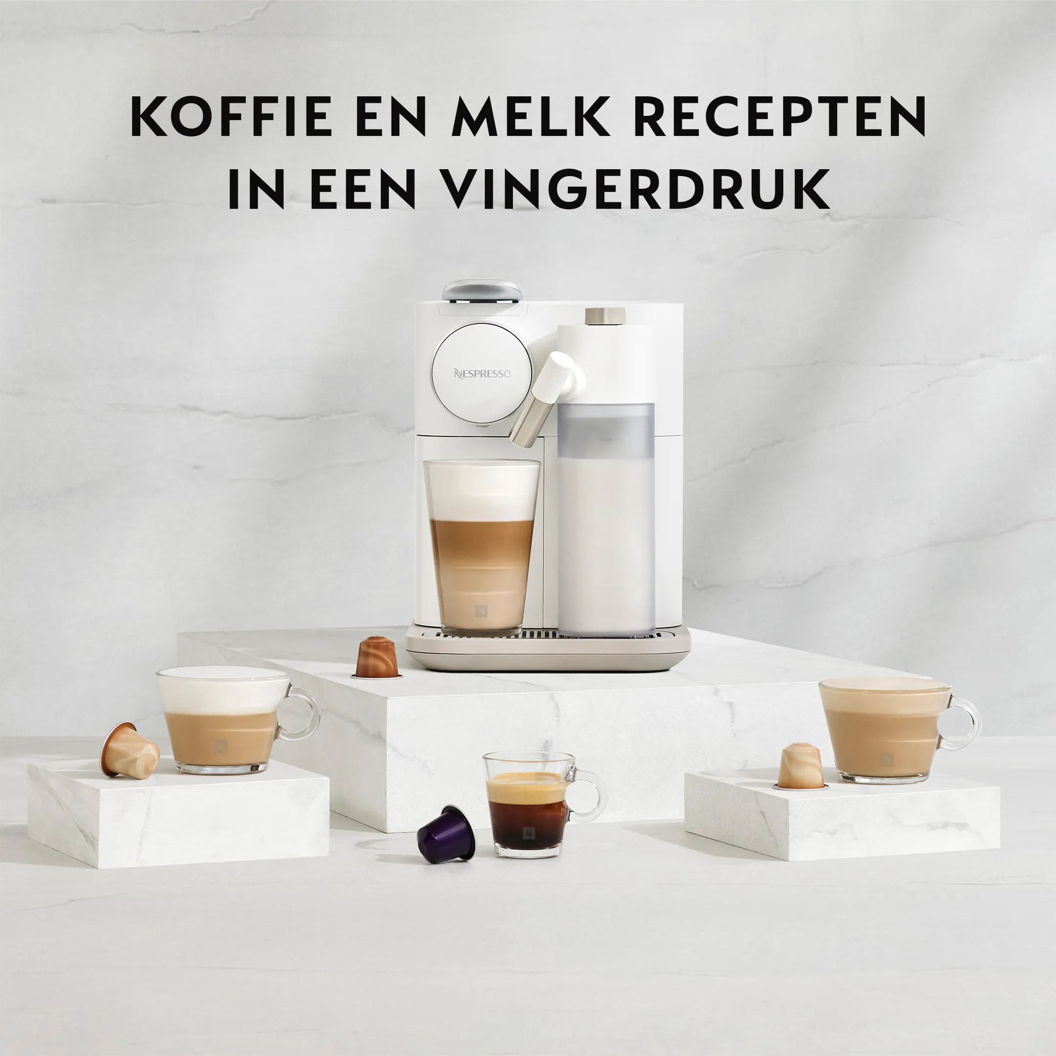 De'Longhi Nespresso Koffiemachine Gran Lattissima White image
