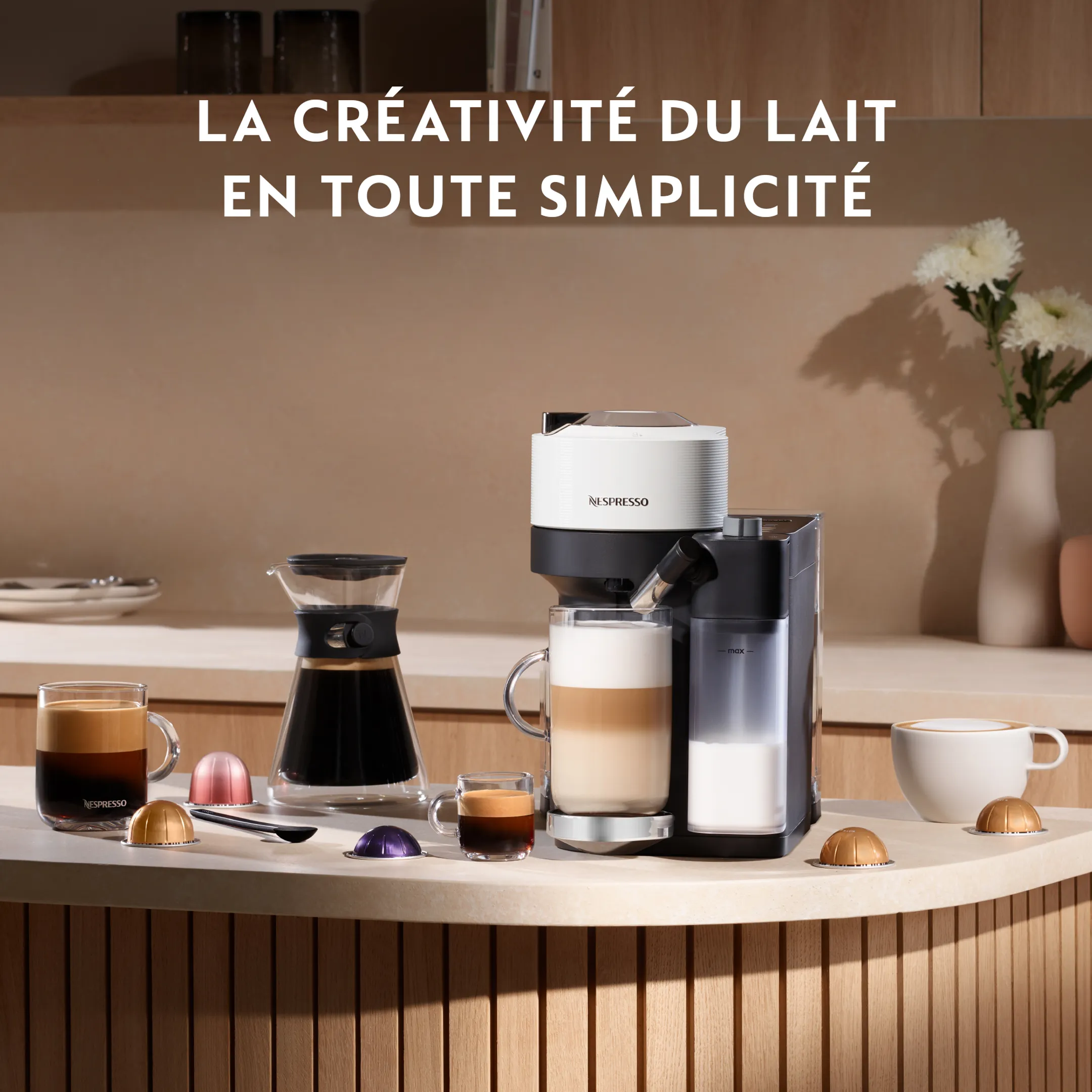 De'Longhi Nespresso Machine à café Vertuo Lattissima White image