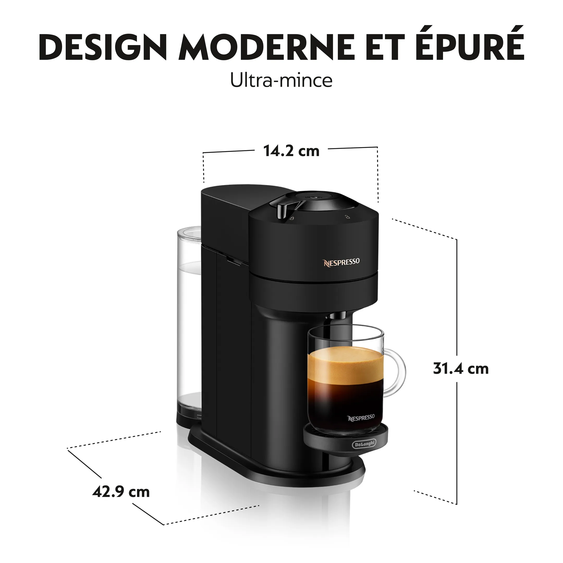 De'Longhi Nespresso Machine à café Vertuo Next Matt Black image