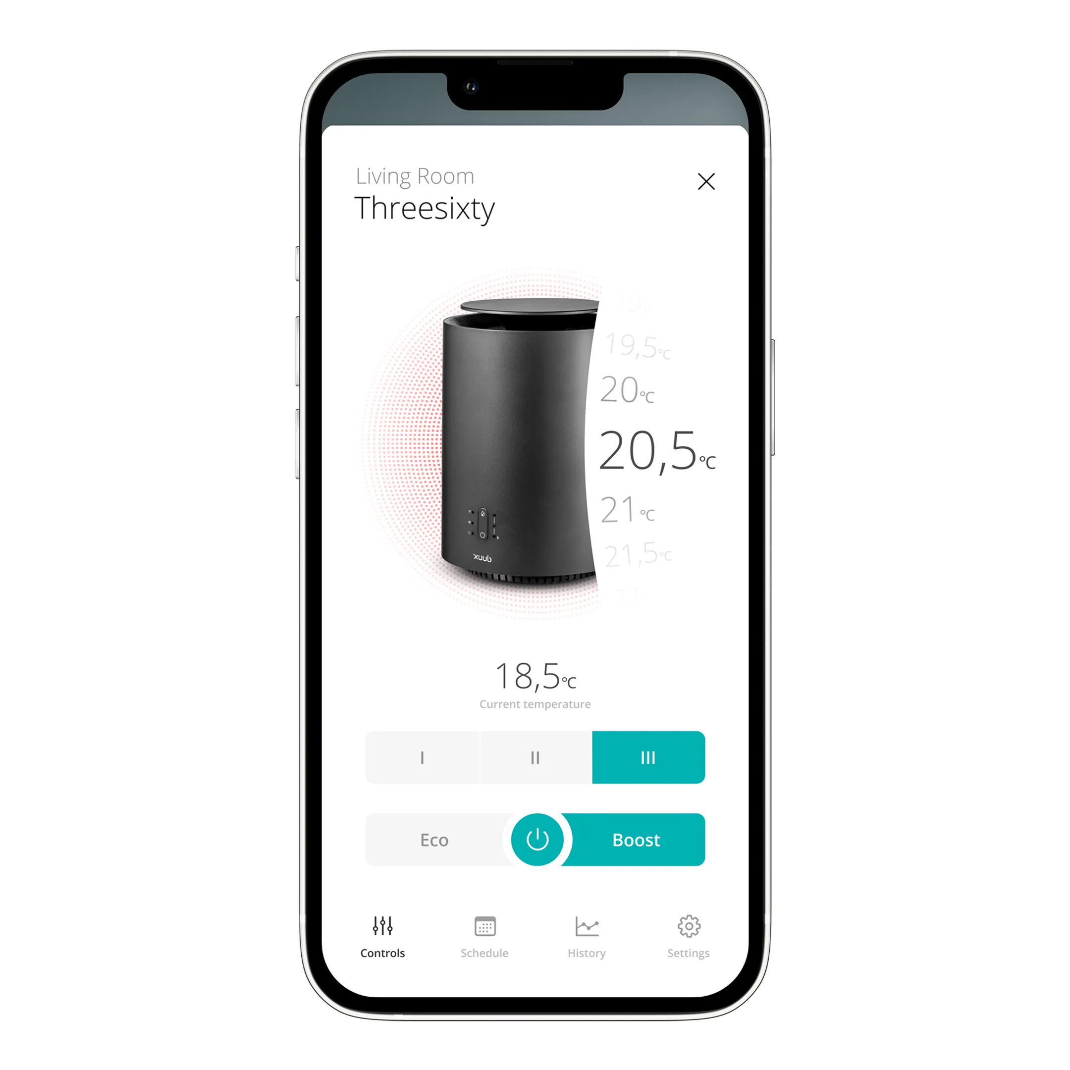 DUUX Radiateur céramique Threesixty 2 Black image