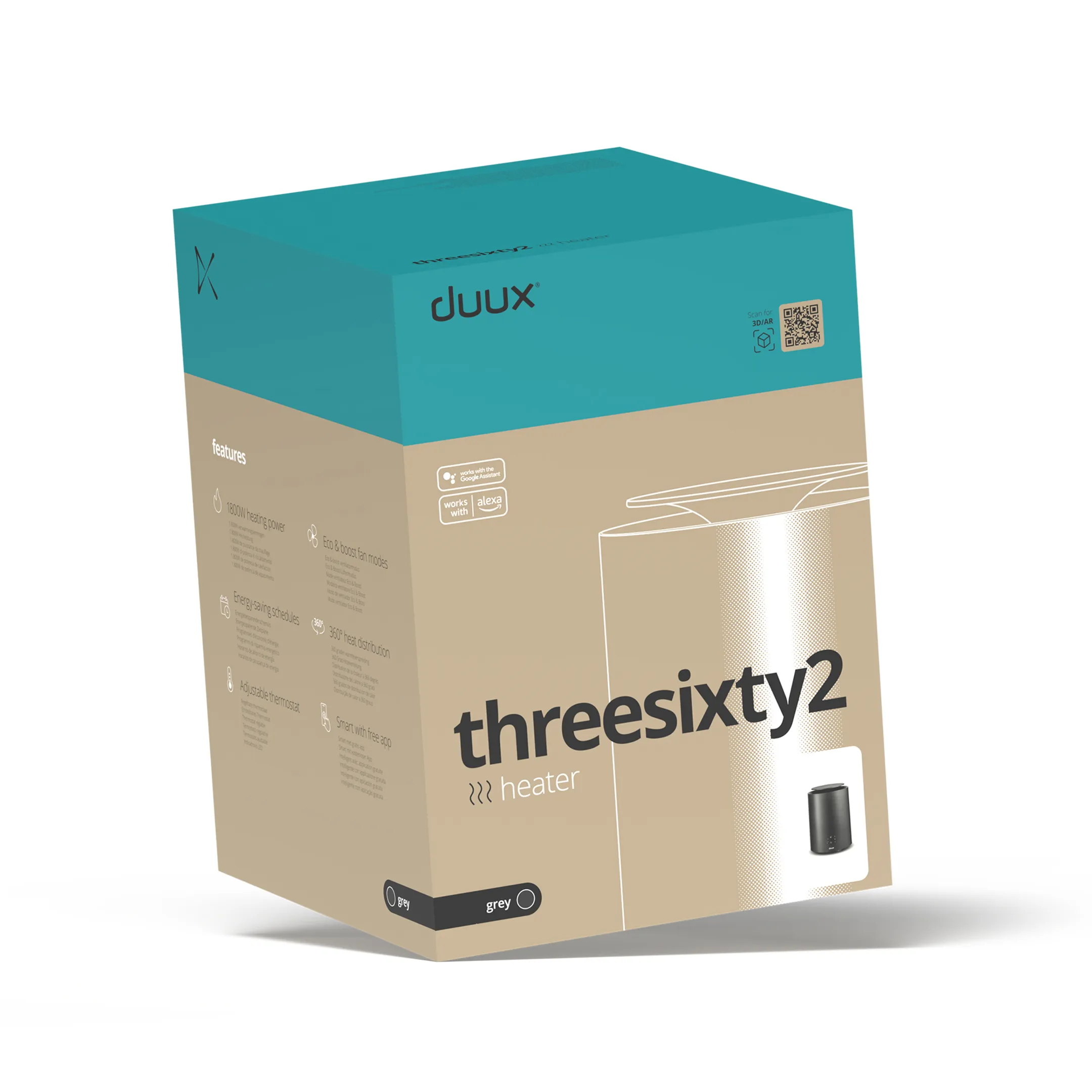 DUUX Radiateur céramique Threesixty 2 Black image