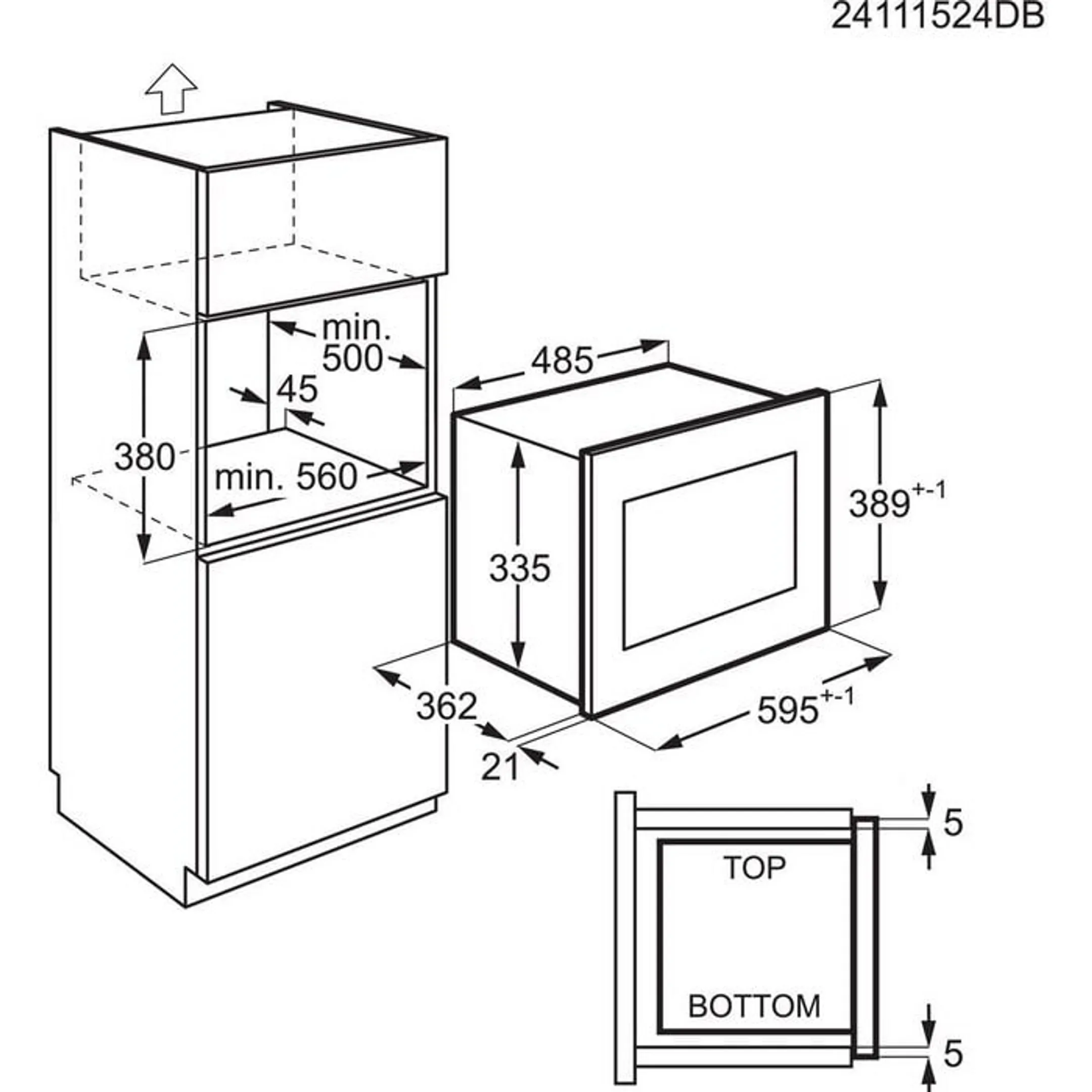 AEG Inbouw microgolfoven TS5CM25TB image