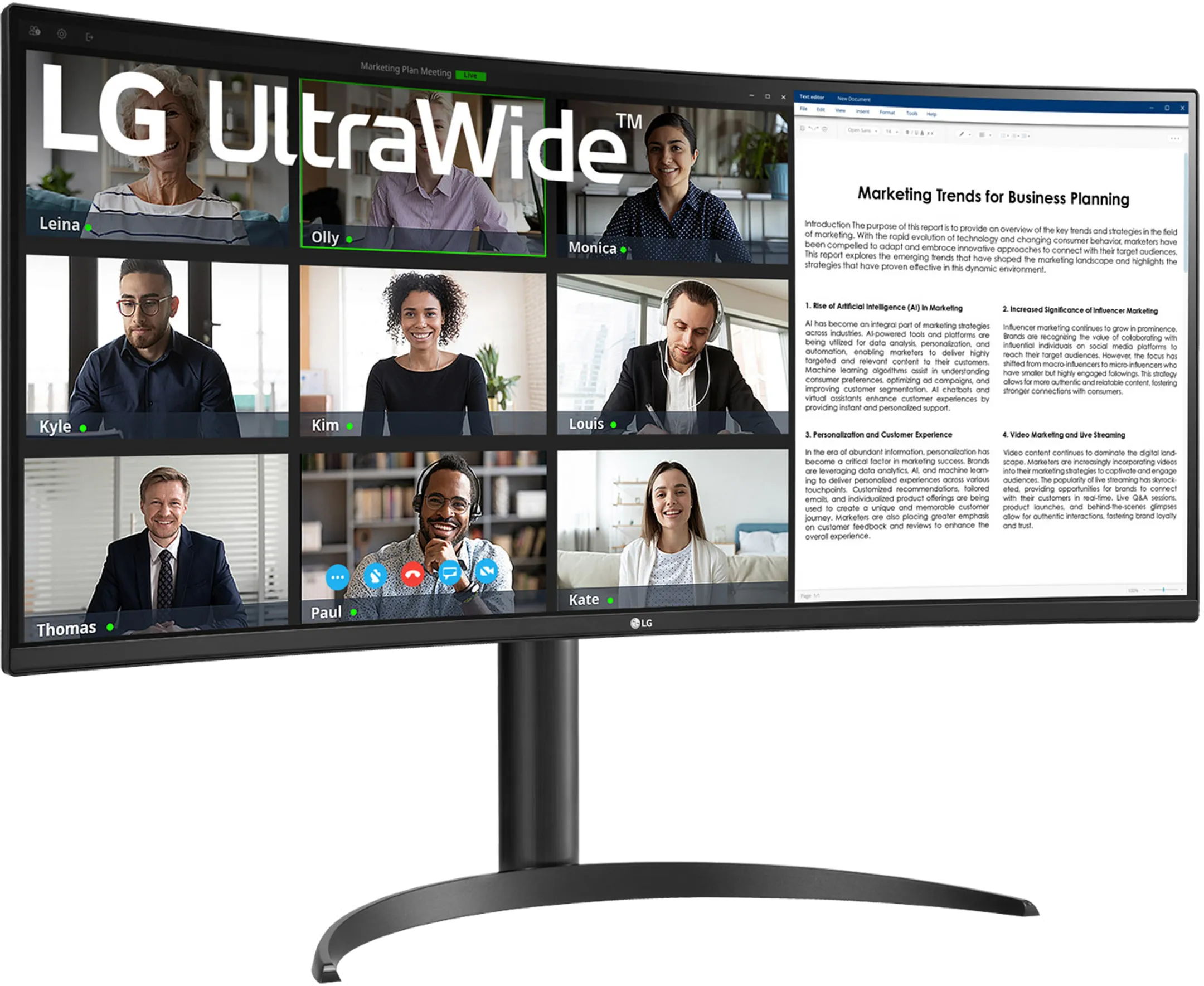 LG UltraWide 34WR55QK-B.AEU image
