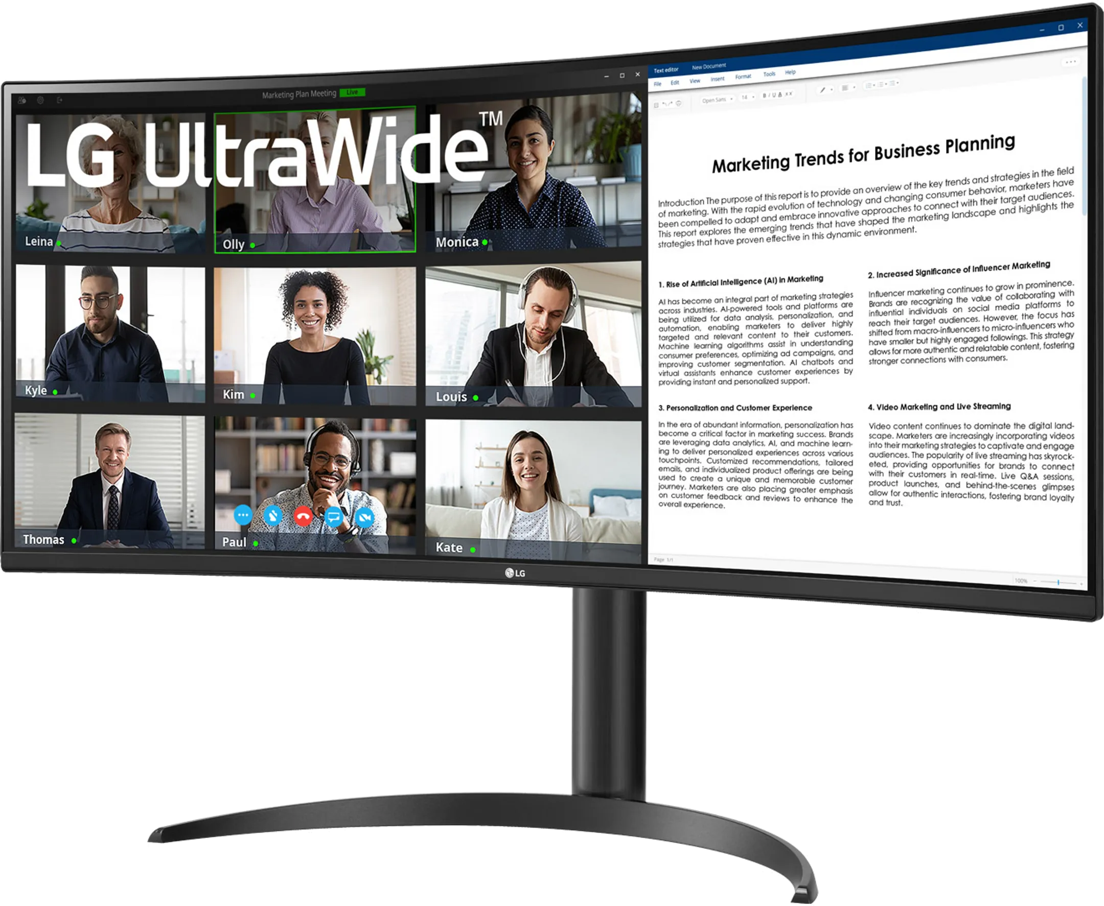 LG UltraWide 34WR55QK-B.AEU image