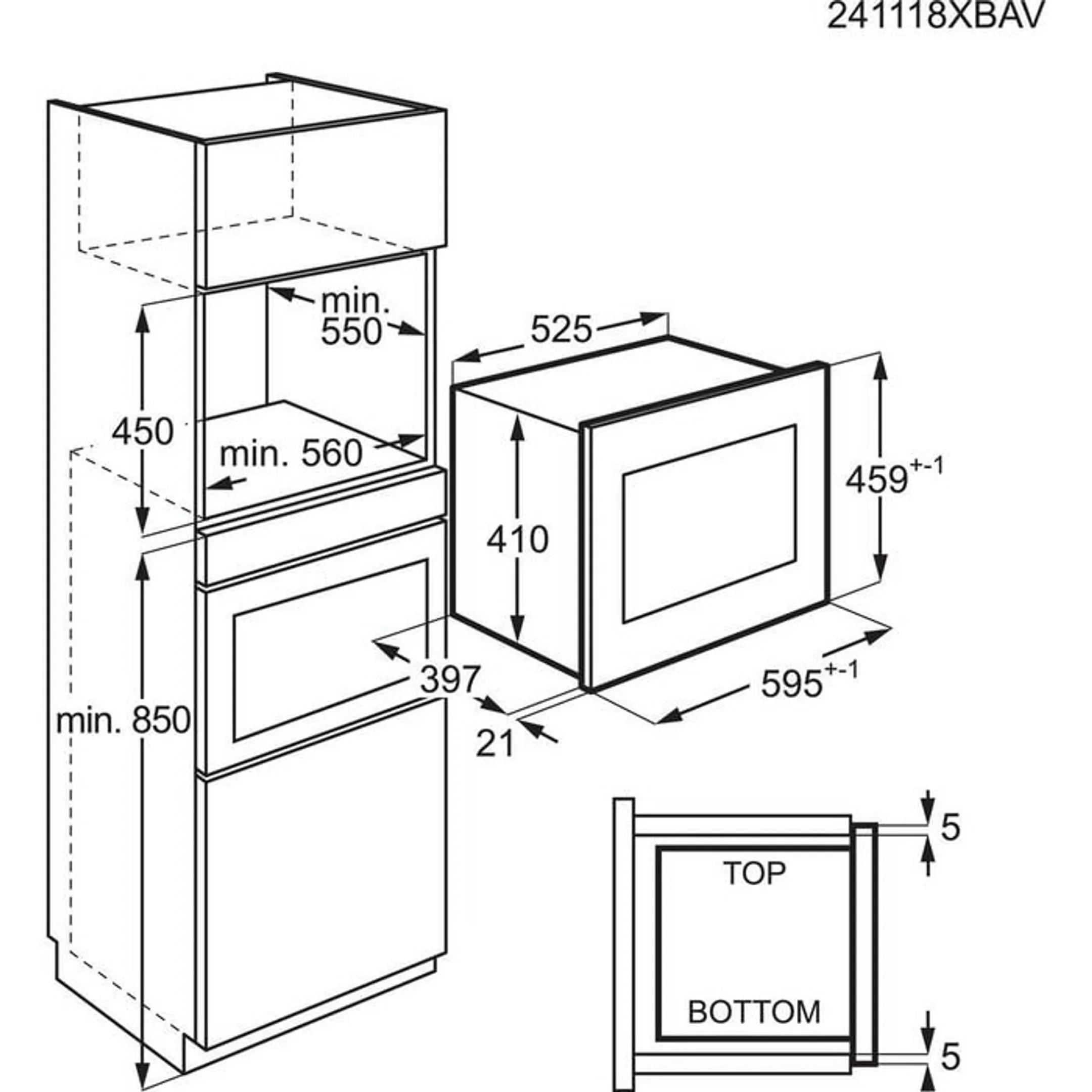 AEG Micro-ondes TB6SM261FB image